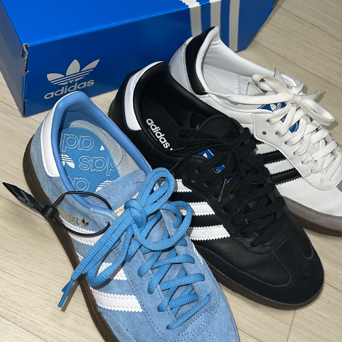 Adidas Spezial Handball Light Blue 착용 스타일