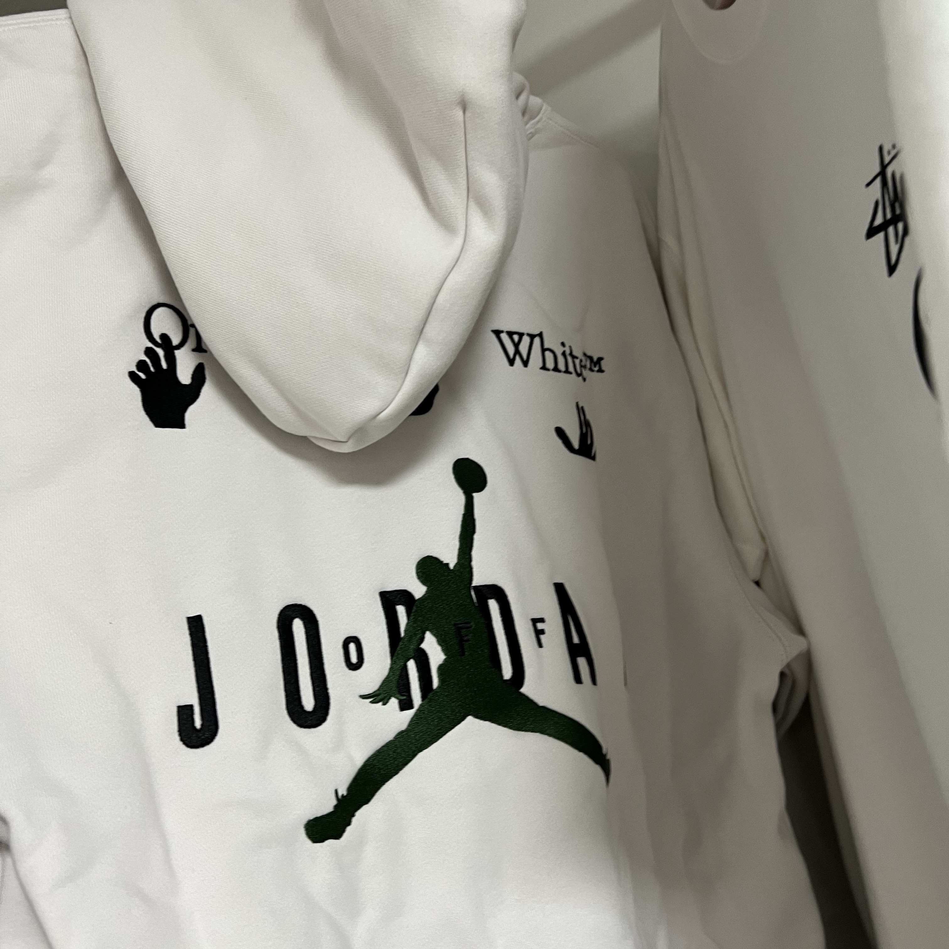 Jordan x Off-White Hoodie Phantom - Asia 착용 스타일 - 2