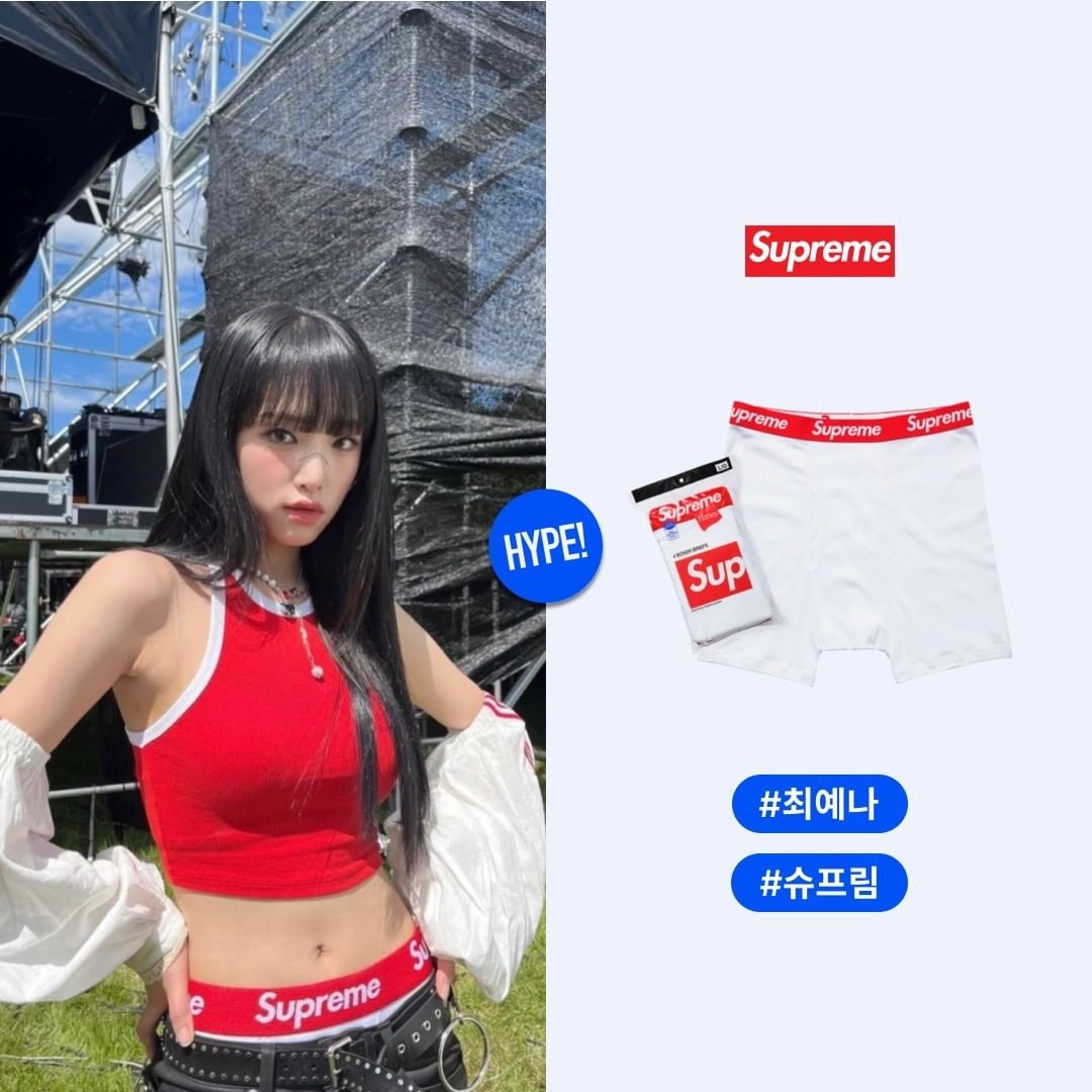 Supreme Hanes Boxer Briefs White (4 Pack), Stussy Boxer Briefs Black (3 Pack) 착용 스타일 - 2
