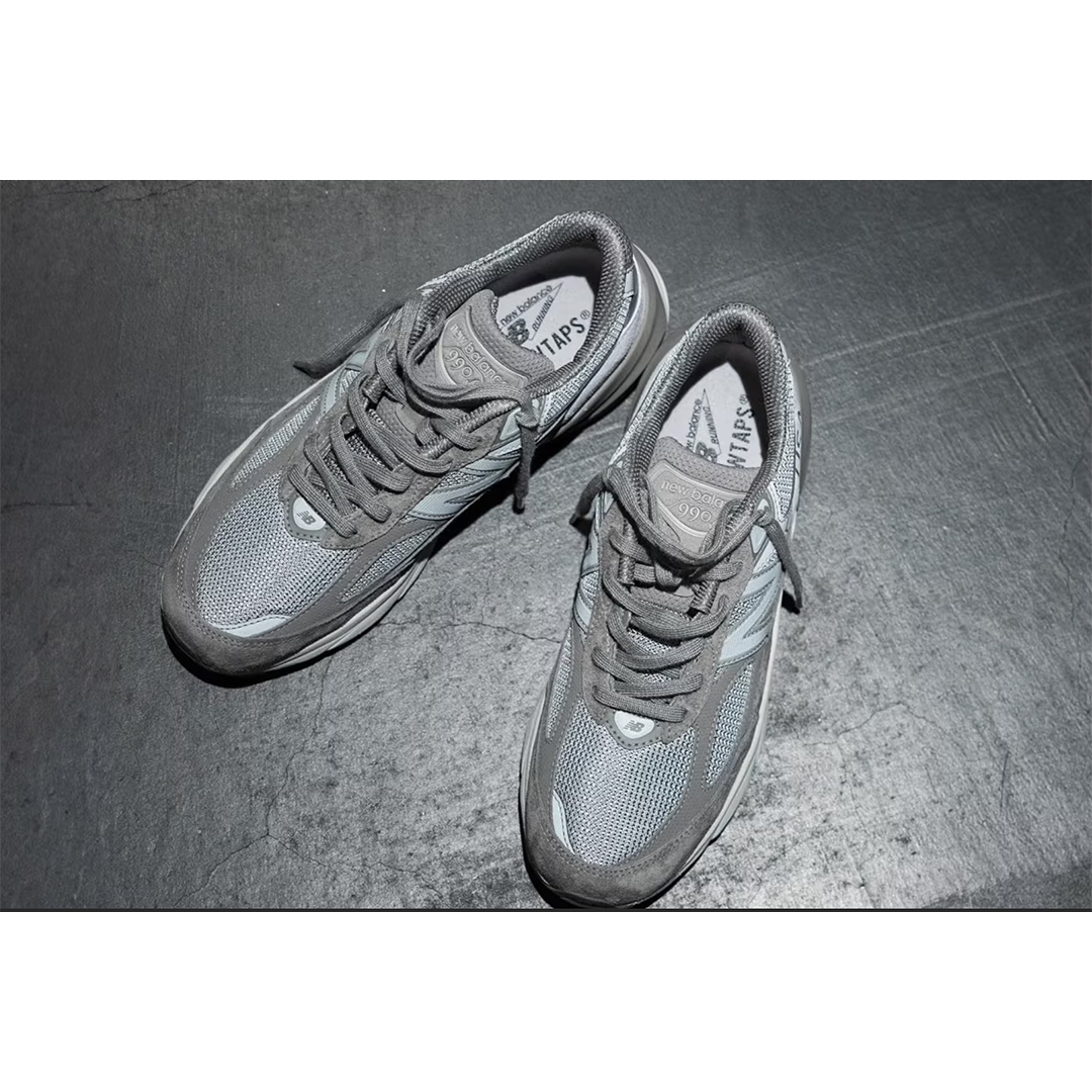 New Balance x WTAPS 990v6 Made in USA Moon Mist Mirage Gray 착용 스타일 - 2