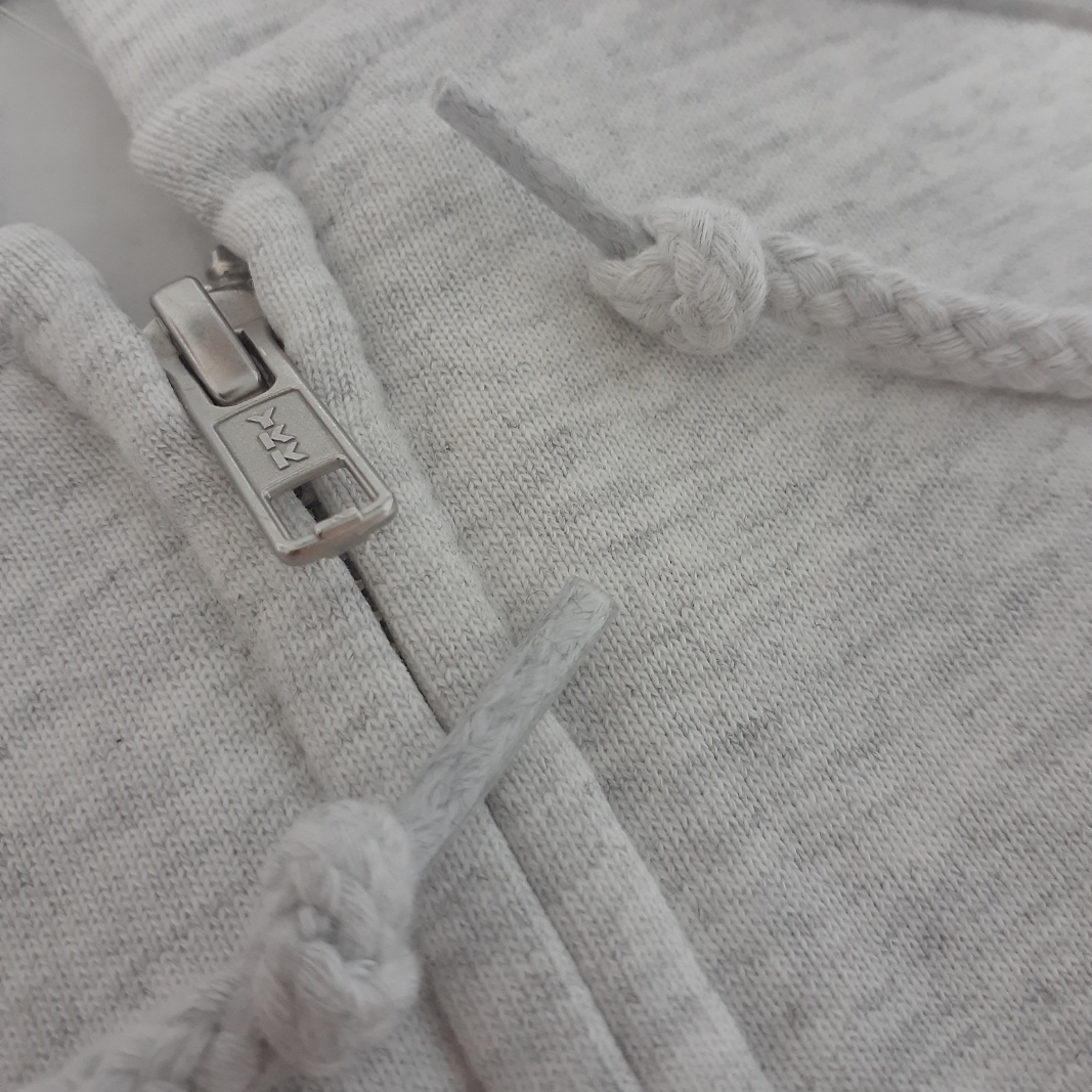 Stussy Basic Stussy Zip Hoodie Ash Heather 2021 착용 스타일 - 2