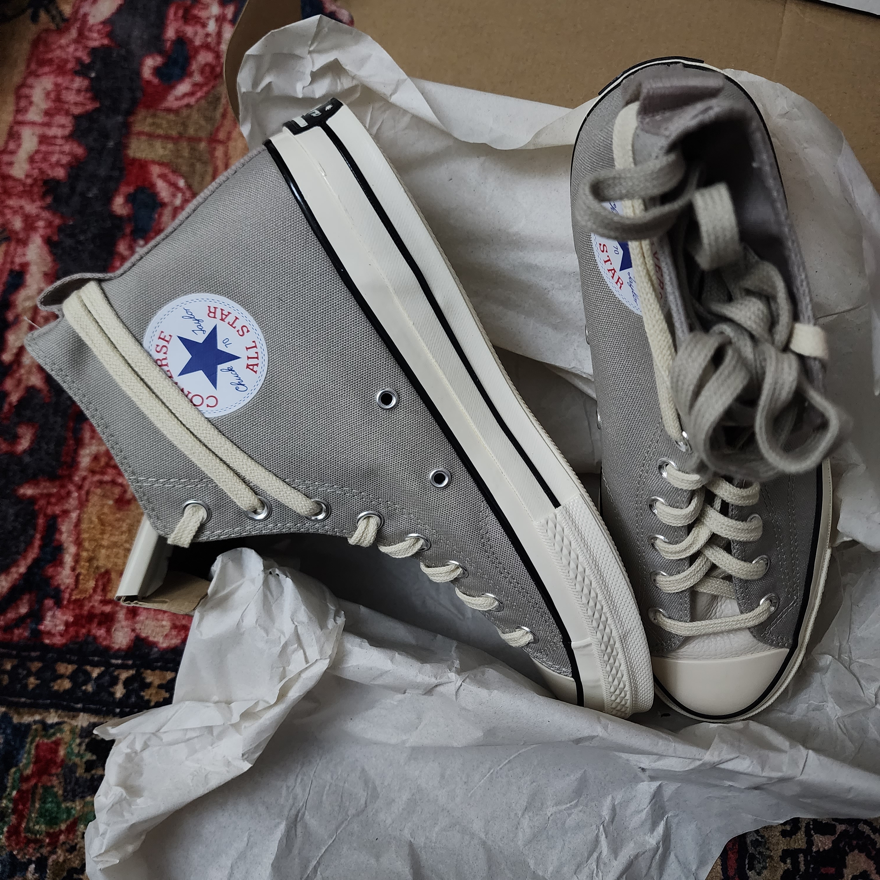 Converse x Fear of God Essentials Chuck 70 Hi Grey 착용 스타일