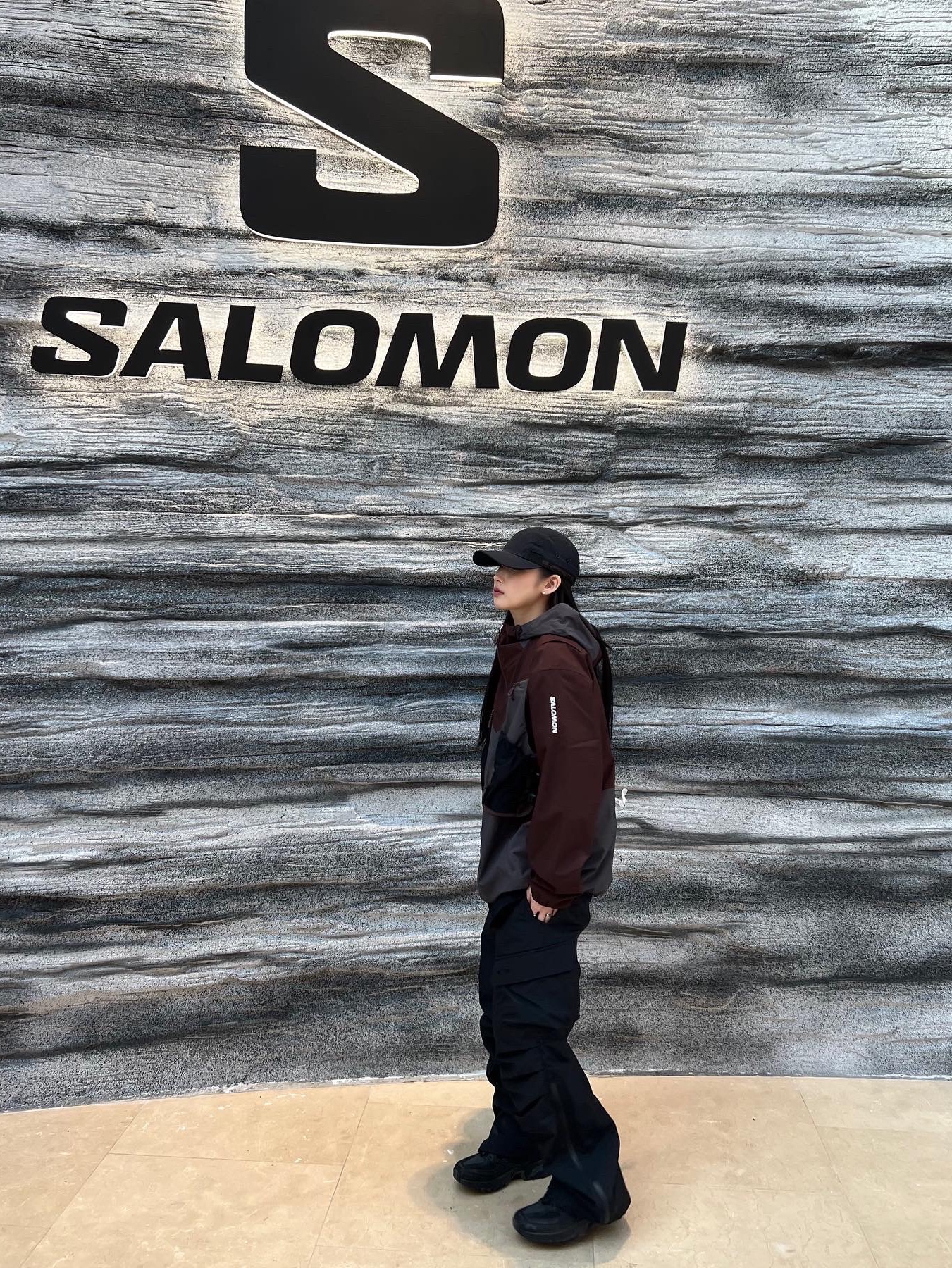 Salomon ACS Pro ADV Triple Black, Supreme Sport Webbing Camp Cap Black - 23SS 착용 스타일 - 2