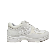 Chanel Mixed Fibers Sneakers Calfskin & White