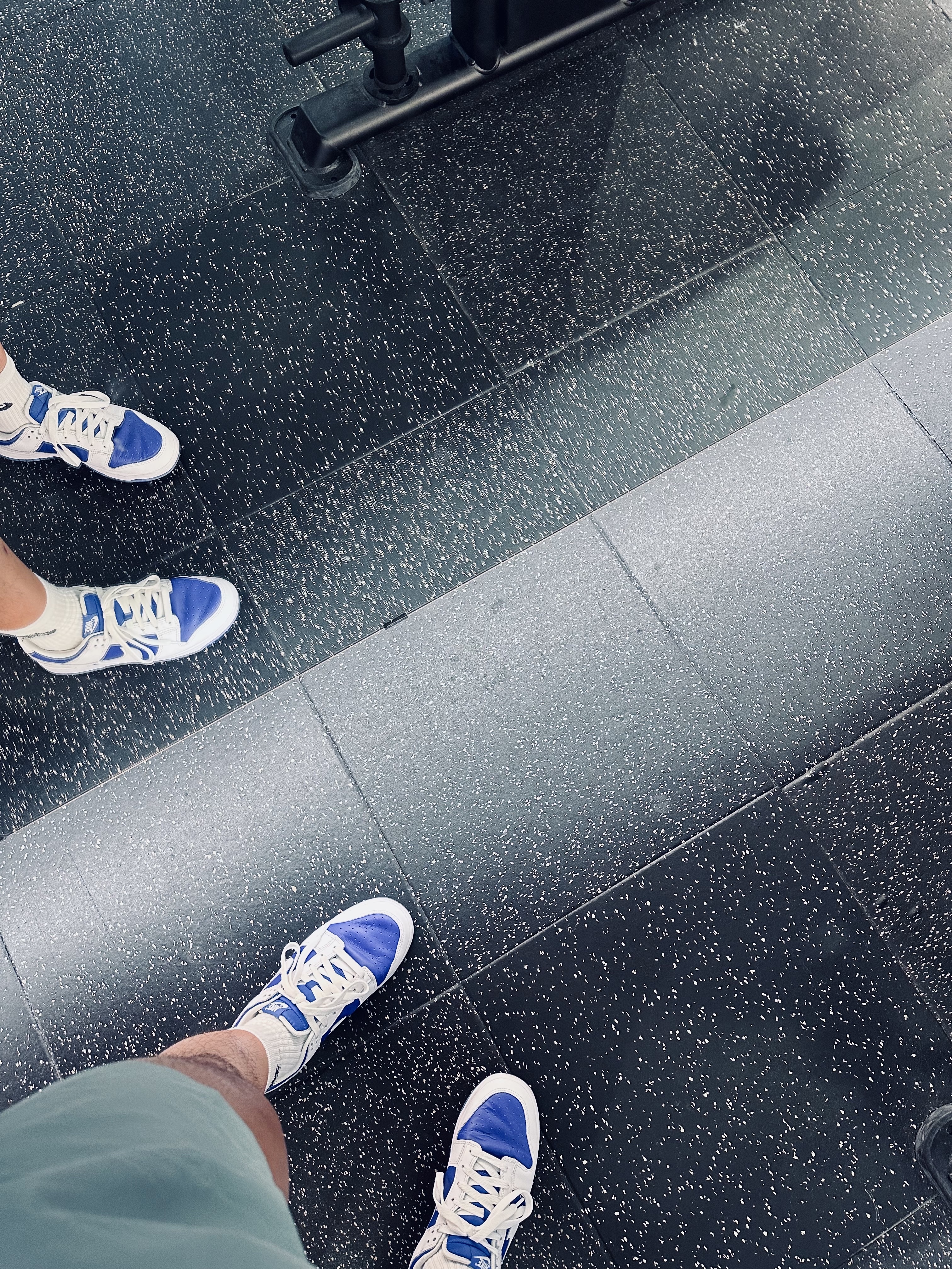 Nike Dunk Low Retro Racer Blue and White 착용 스타일 - 3