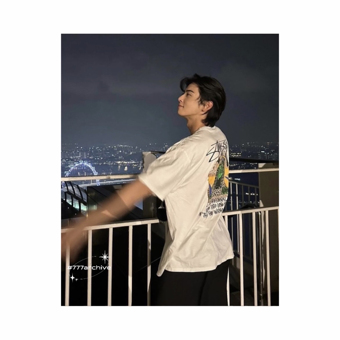 Stussy Sphinx T-shirt White 착용 스타일 - 1