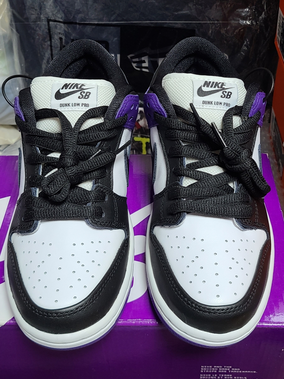 Nike SB Dunk Low Pro Court Purple 착용 스타일 - 4
