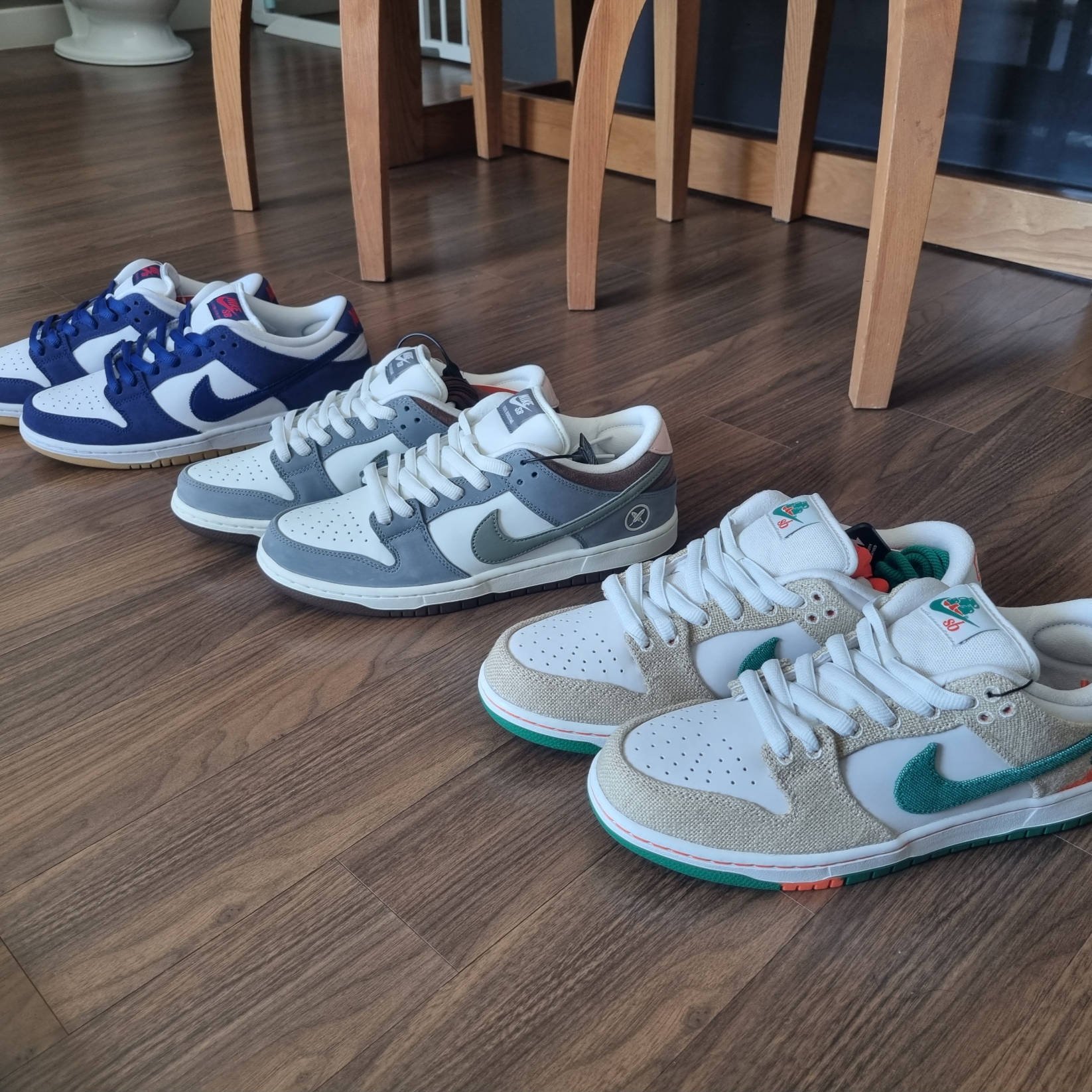 Nike x Yuto Horigome SB Dunk Low Wolf Grey, Nike x Jarritos SB Dunk Low Phantom and Malachite 착용 스타일 - 2