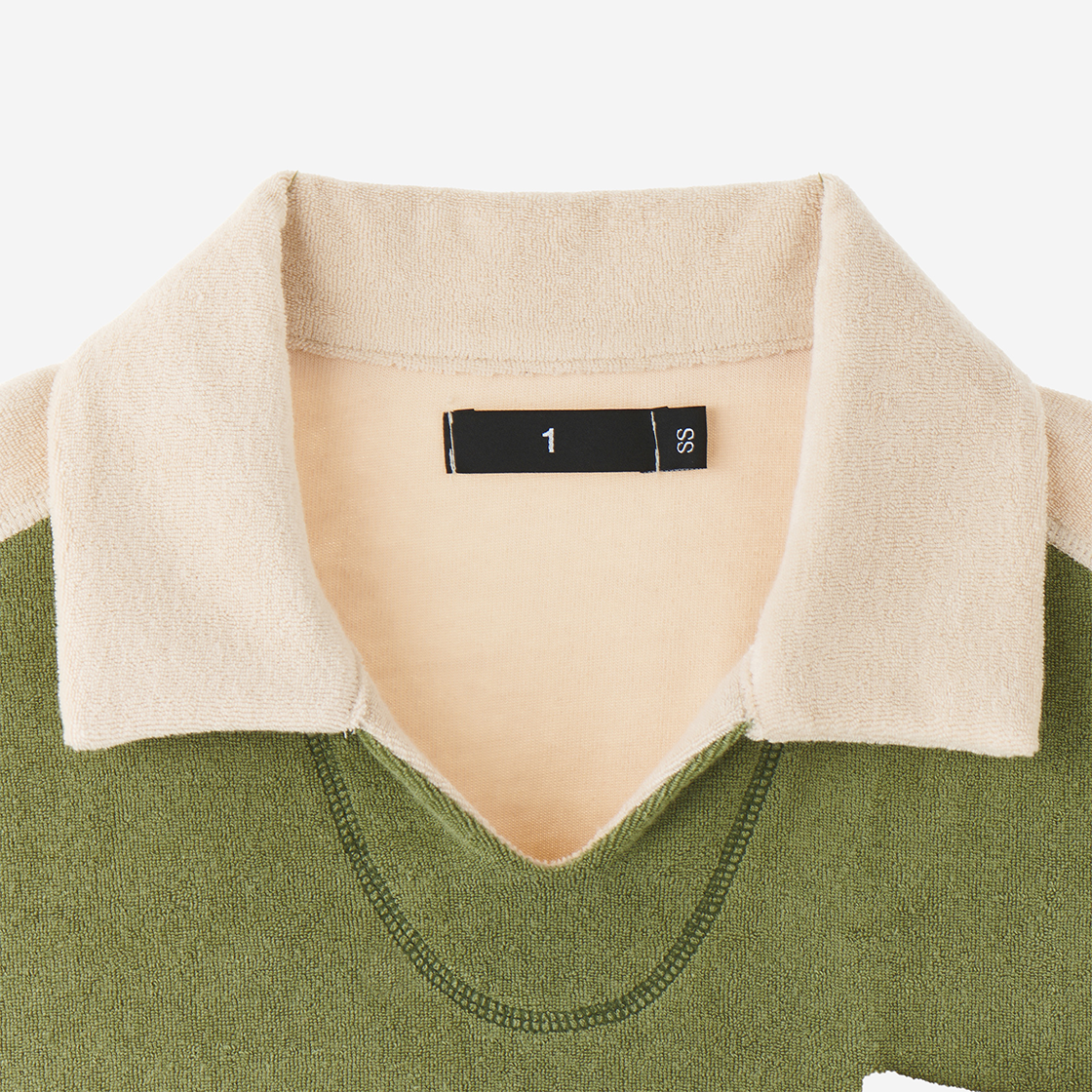 사파리스팟 우먼 1/2 캐시 앤 브룩 타월 티셔츠 올리브(Safarispot Women 1/2 Cathy and Brook Towel PK Tee Olive) - 2