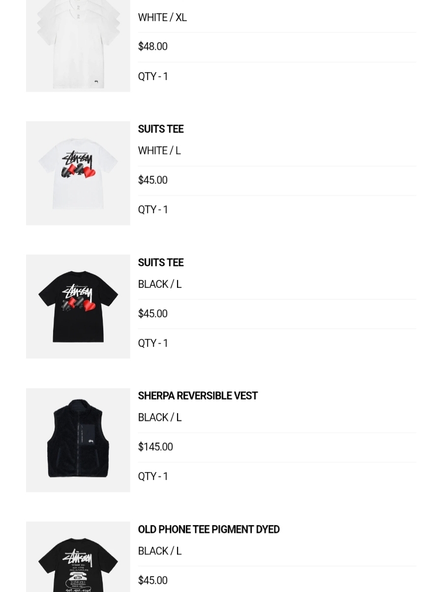 Stussy Undershirt White (3 Pack), Stussy Suits T-Shirt White 착용 스타일