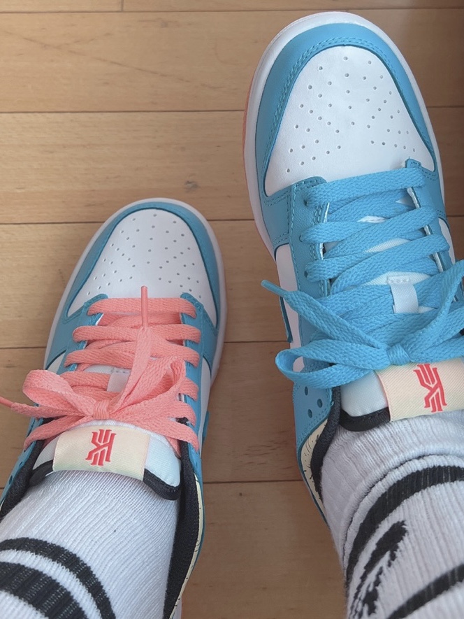 (GS) Nike x Kyrie Dunk Low SE Baltic Blue 착용 스타일