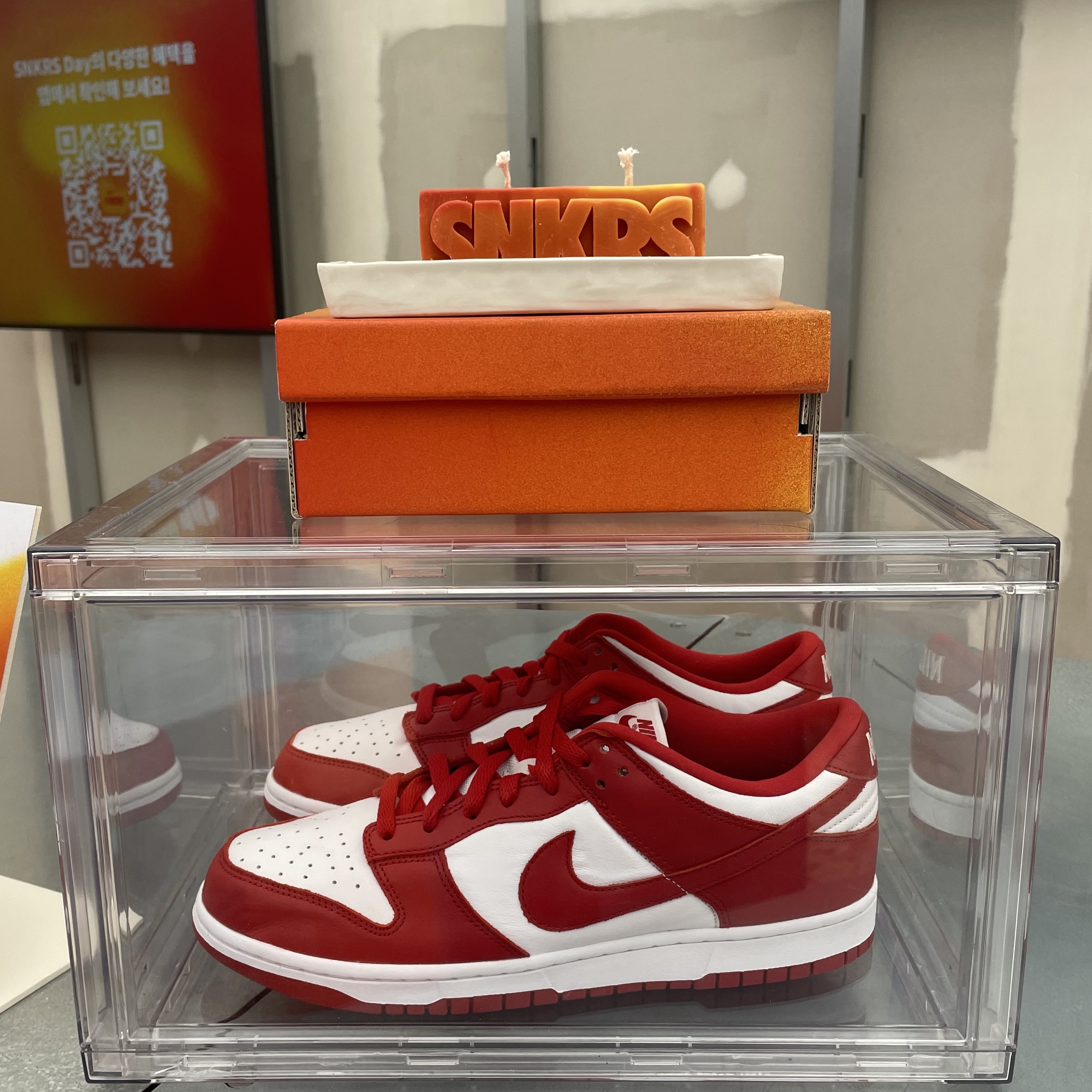 Nike Dunk Low SP White and University Red 2023 착용 스타일