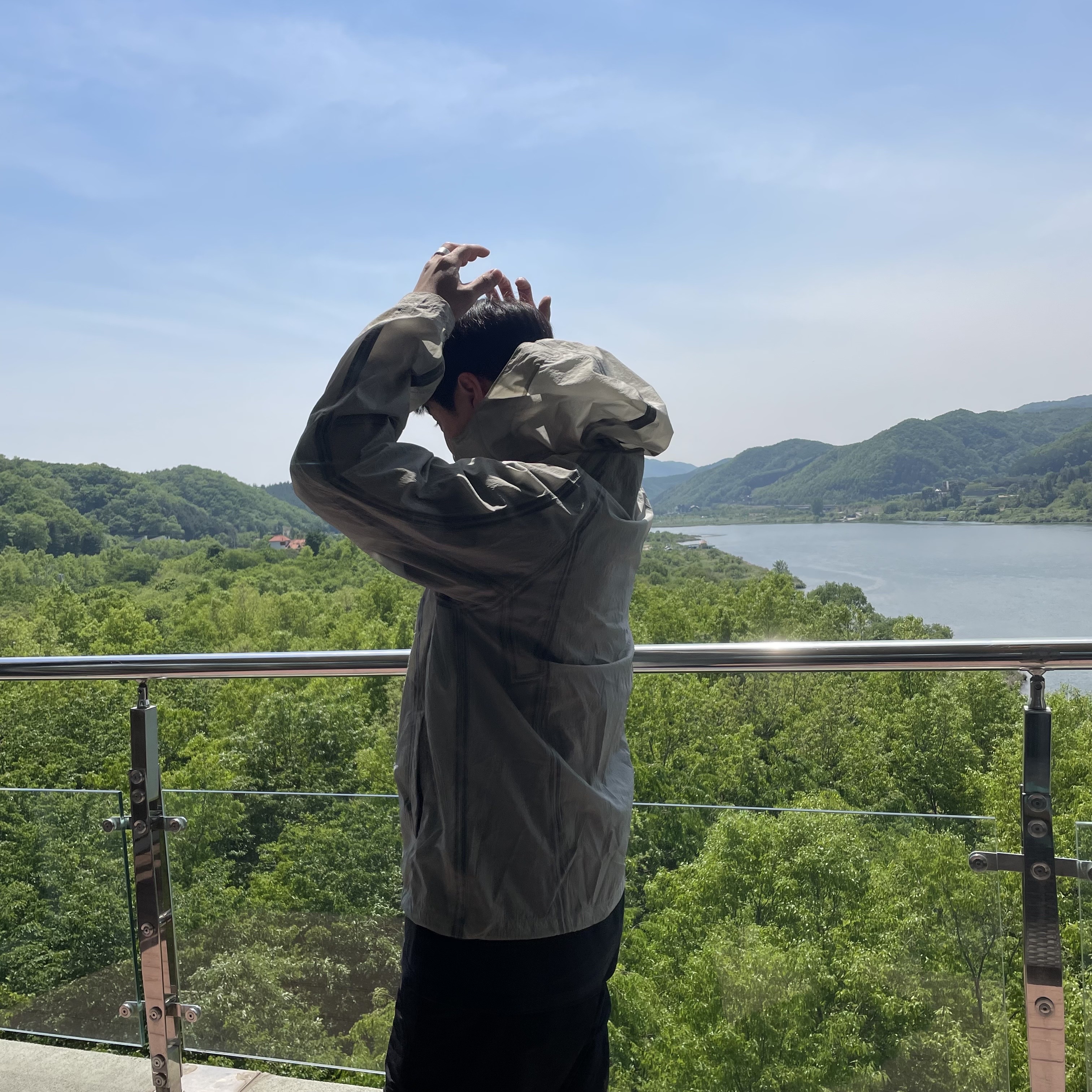 Sansan Gear Seam Sealing Jacket Jade - 22FW 착용 스타일