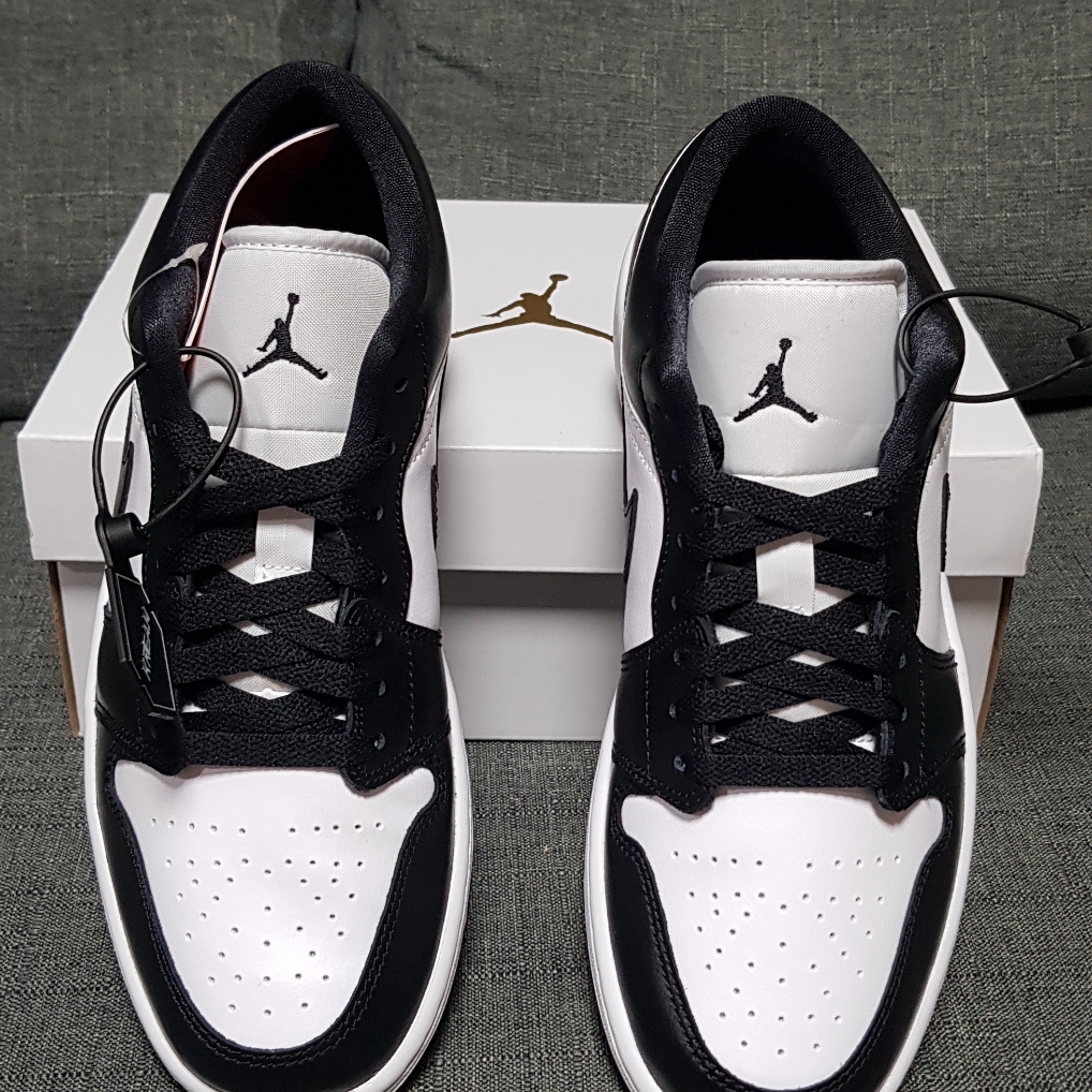 (W) Jordan 1 Low Black and White 착용 스타일 - 2