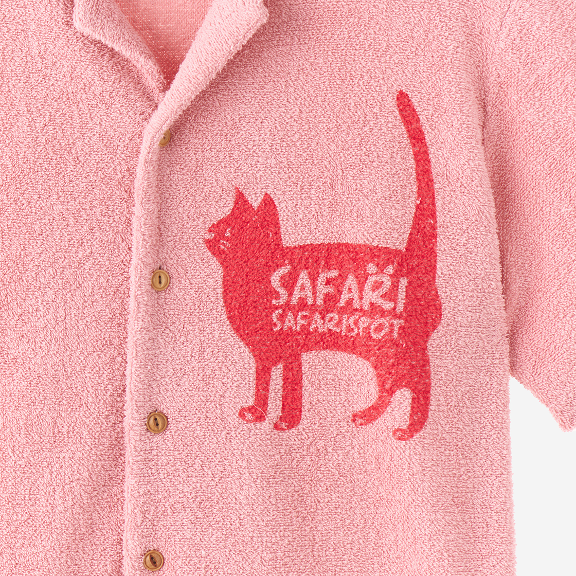사파리스팟 캐시 앤 브룩 스토리 타월 셔츠 핑크(Safarispot Cathy and Brook Story Towel Shirt Pink) - 3