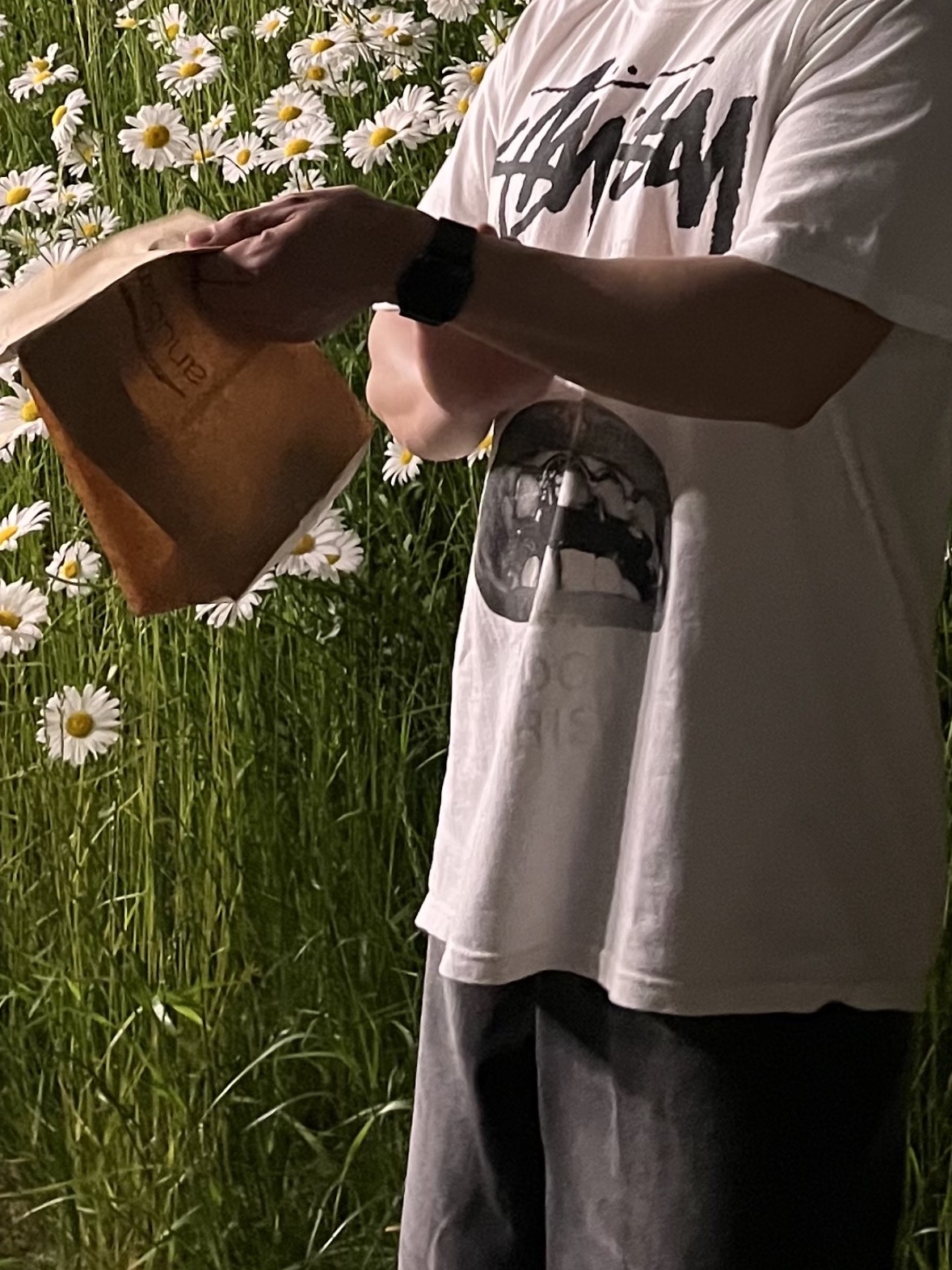 Stussy x Rick Owens 40 WT T-Shirt 착용 스타일