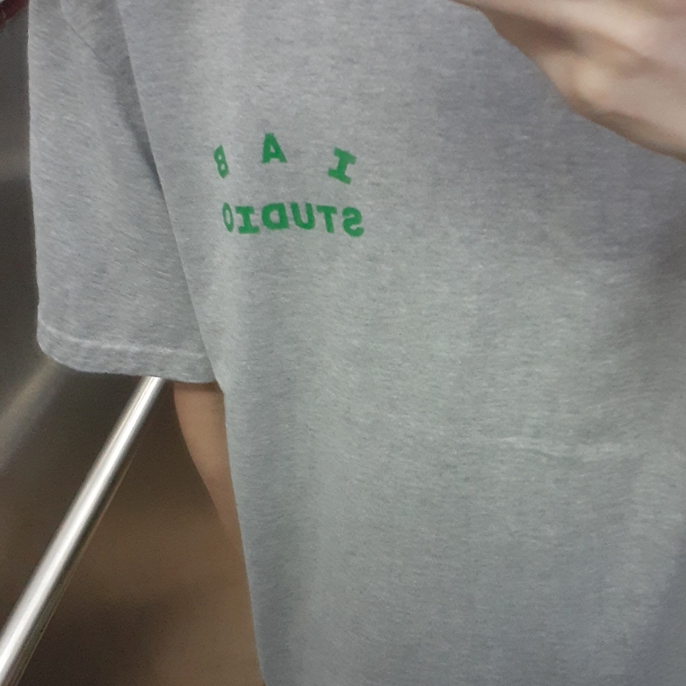 IAB Studio T-Shirt Gray Green - 22FW 착용 스타일