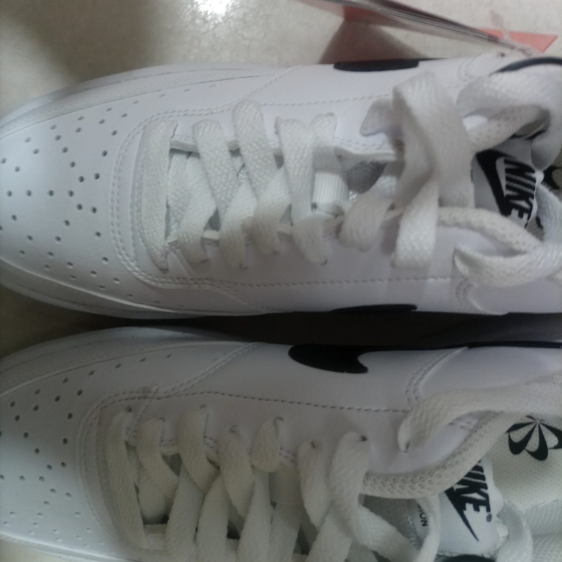 Nike Court Vision Low Next Nature White Black 착용 스타일
