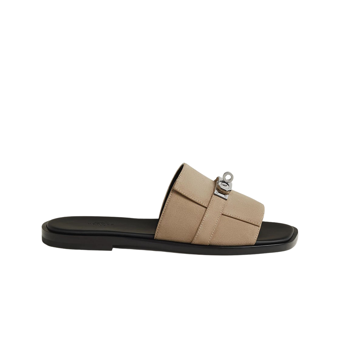 에르메스 가브리엘 샌들 스웨이드 & 팔라듐 하드웨어 베쥬 아흐질(Hermes Gabriel Sandal Suede & Palladium Beige Argile) - 1