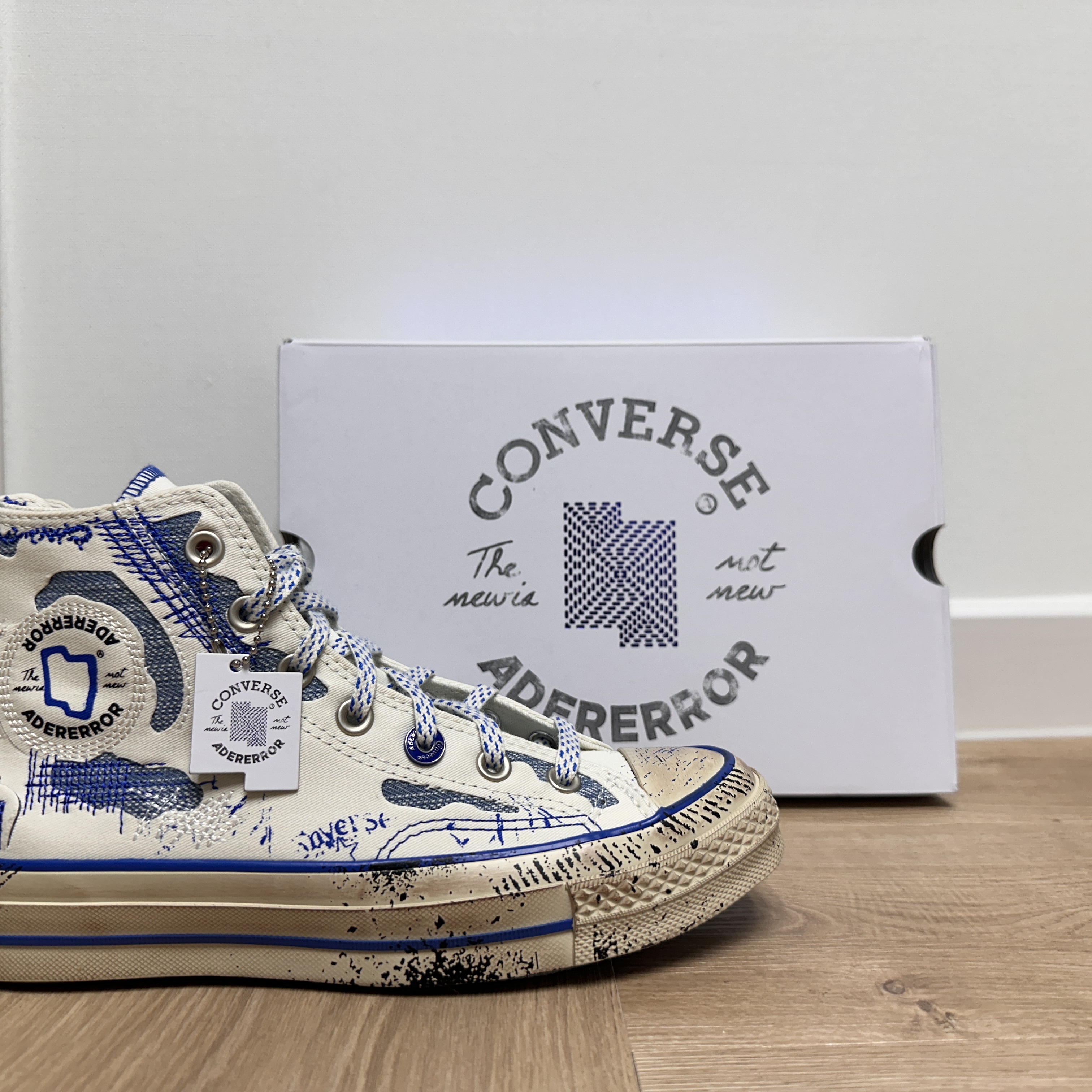 Converse x Ader Error Chuck 70 High White 착용 스타일