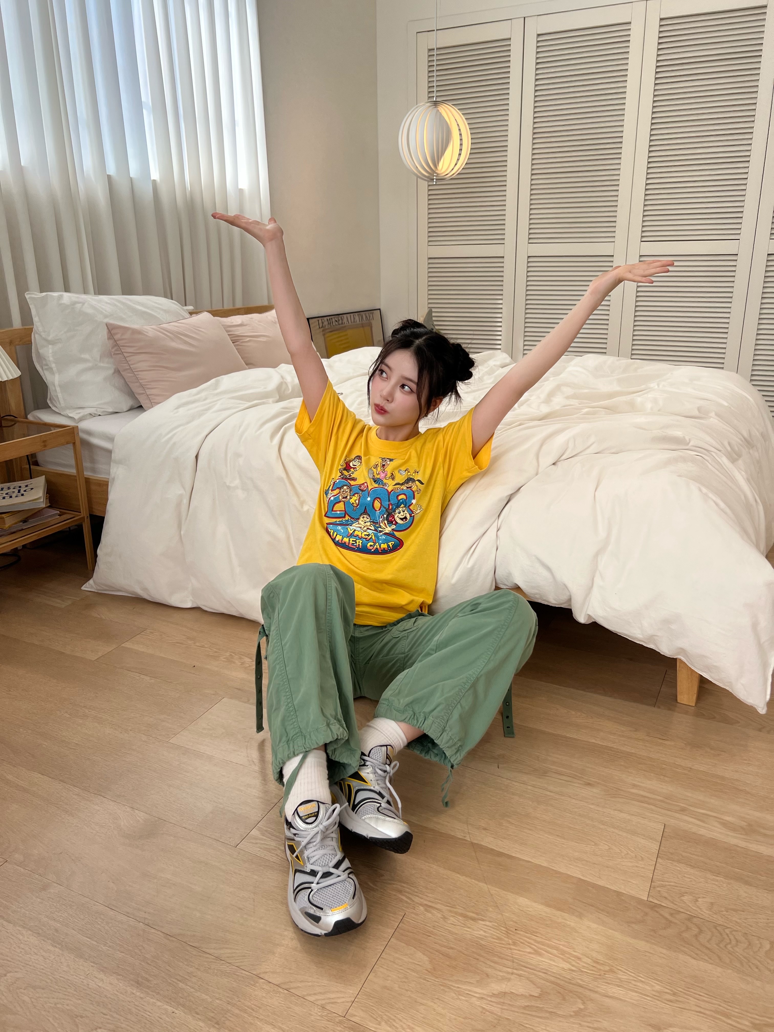 Reebok Premier Road Plus VI Yellow 착용 스타일 - 2