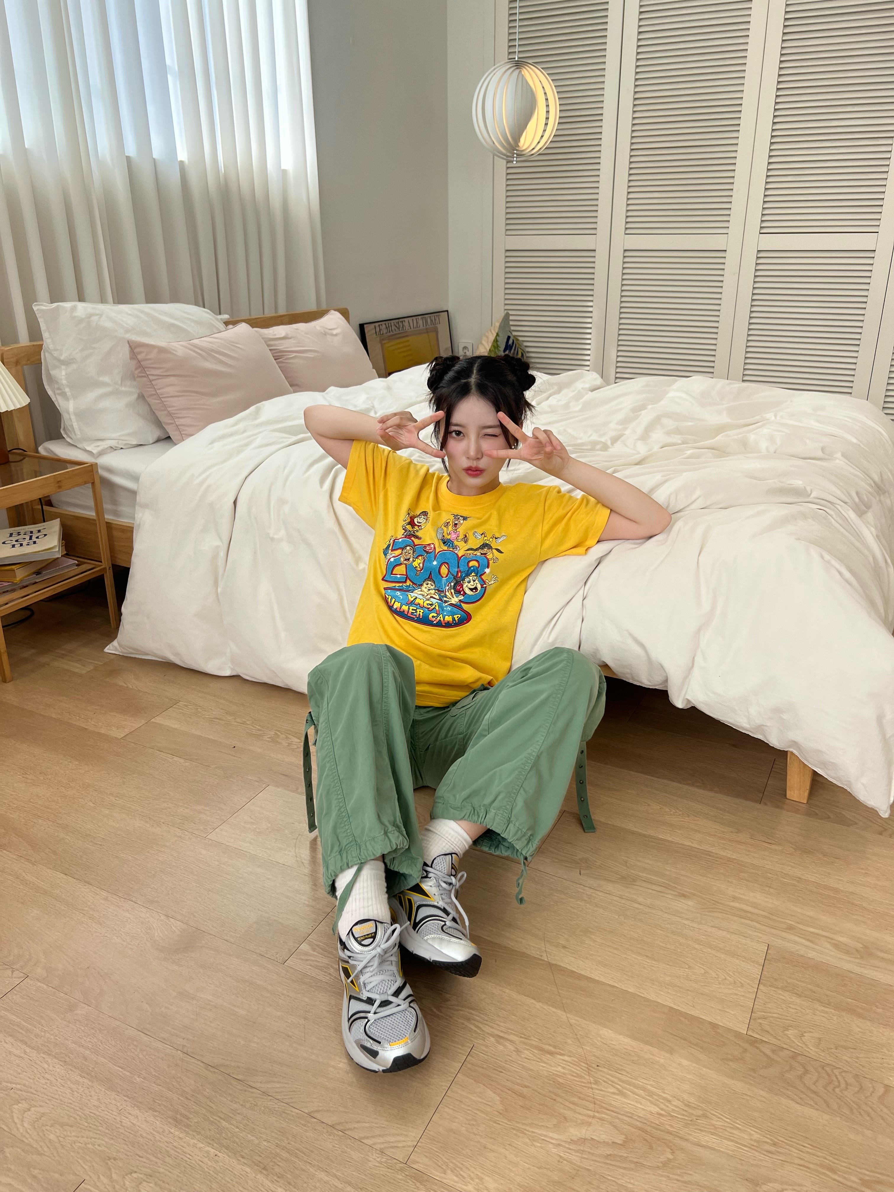 Reebok Premier Road Plus VI Yellow 착용 스타일 - 1