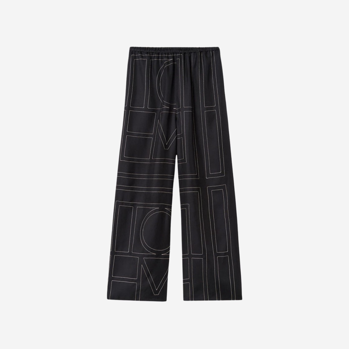 (W) Toteme Monogram PJ Bottoms Black 상세 이미지 1