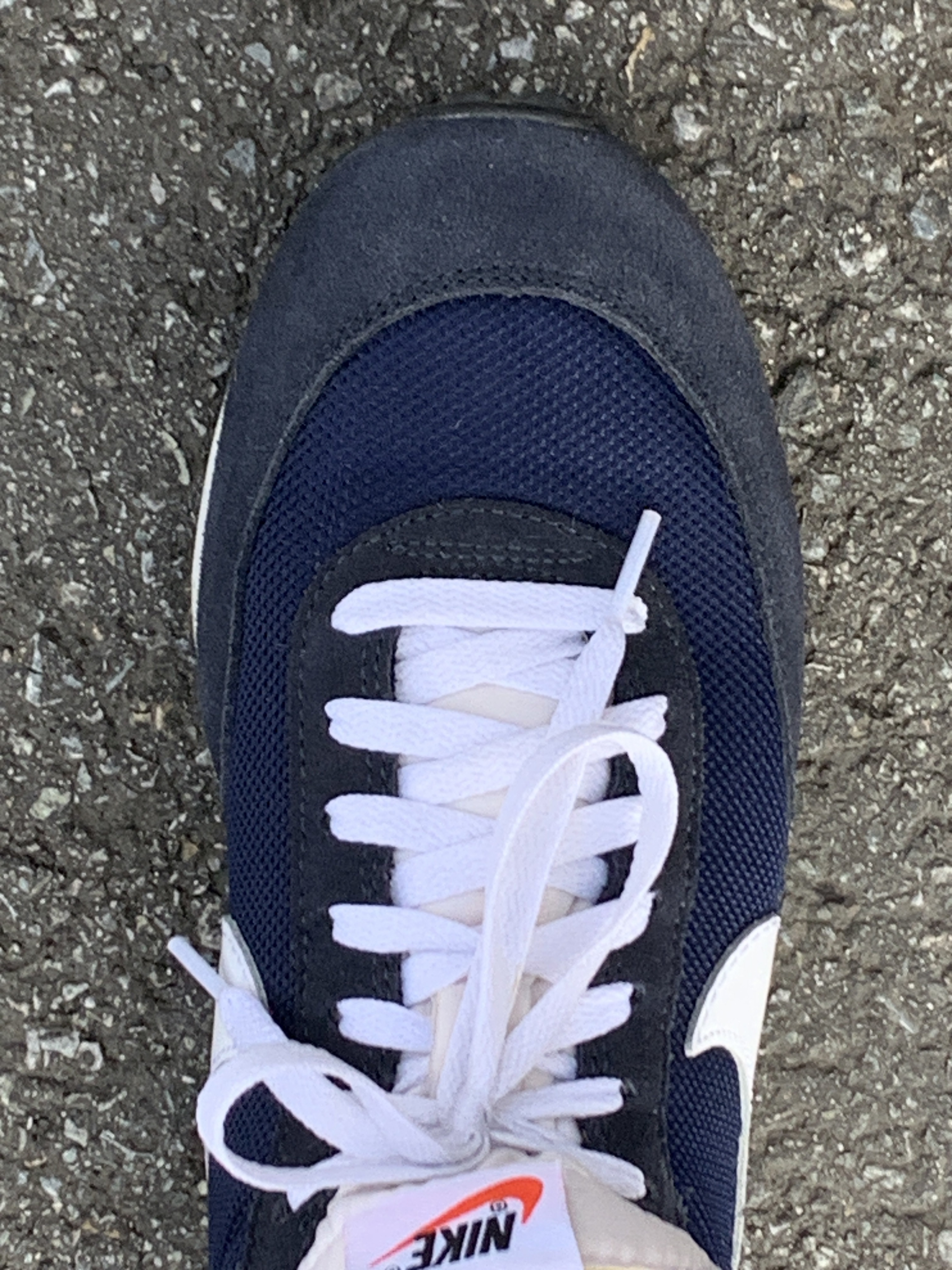 Nike Air Tailwind 79 Navy White 착용 스타일 - 1
