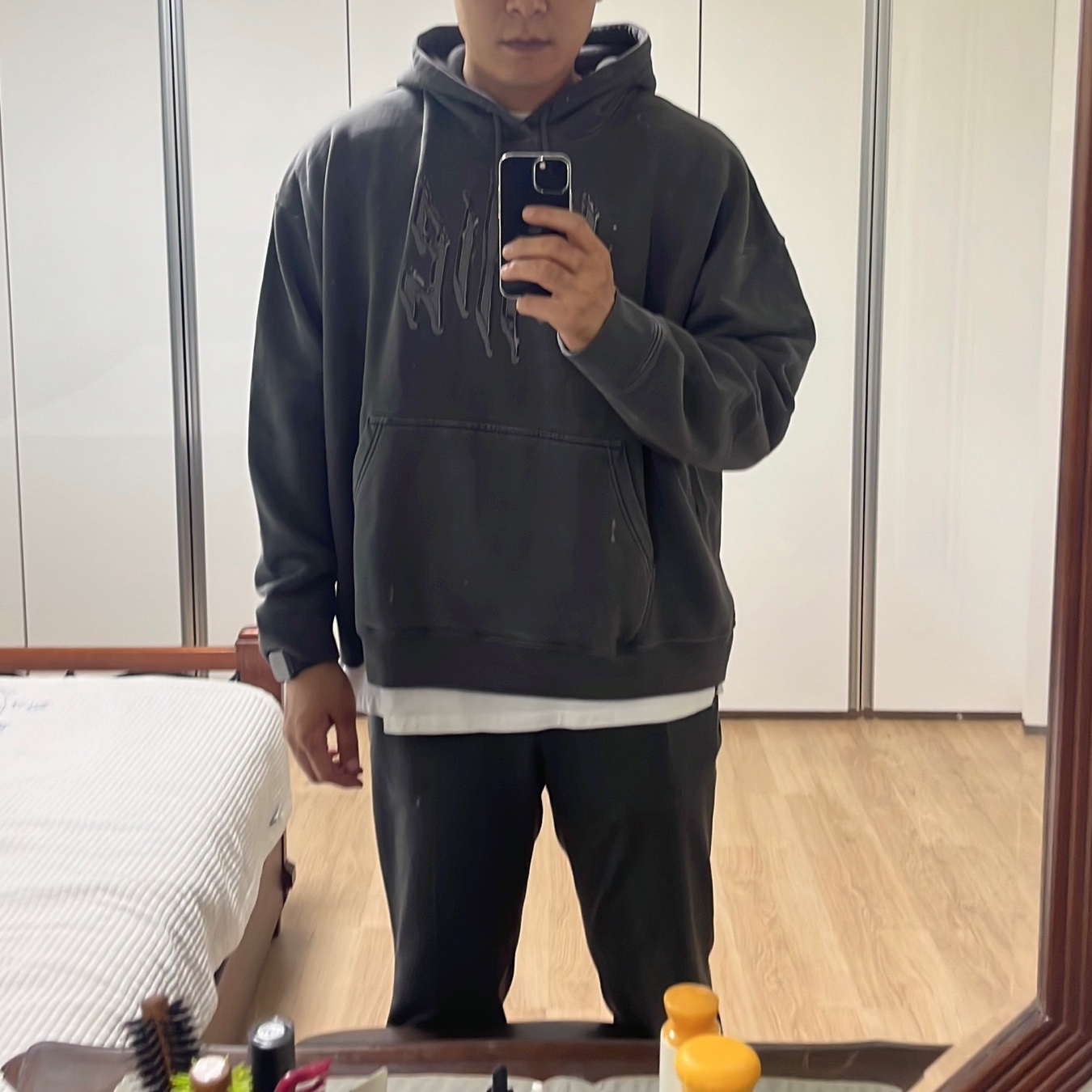(W) Jordan x Billie Eilish Hoodie Black - US/EU 착용 스타일