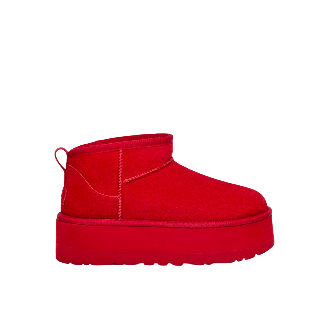 (W) 어그 클래식 울트라 미니 플랫폼 삼바 레드((W) UGG Classic Ultra Mini Platform Samba Red)
