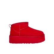 (W) UGG Classic Ultra Mini Platform Samba Red