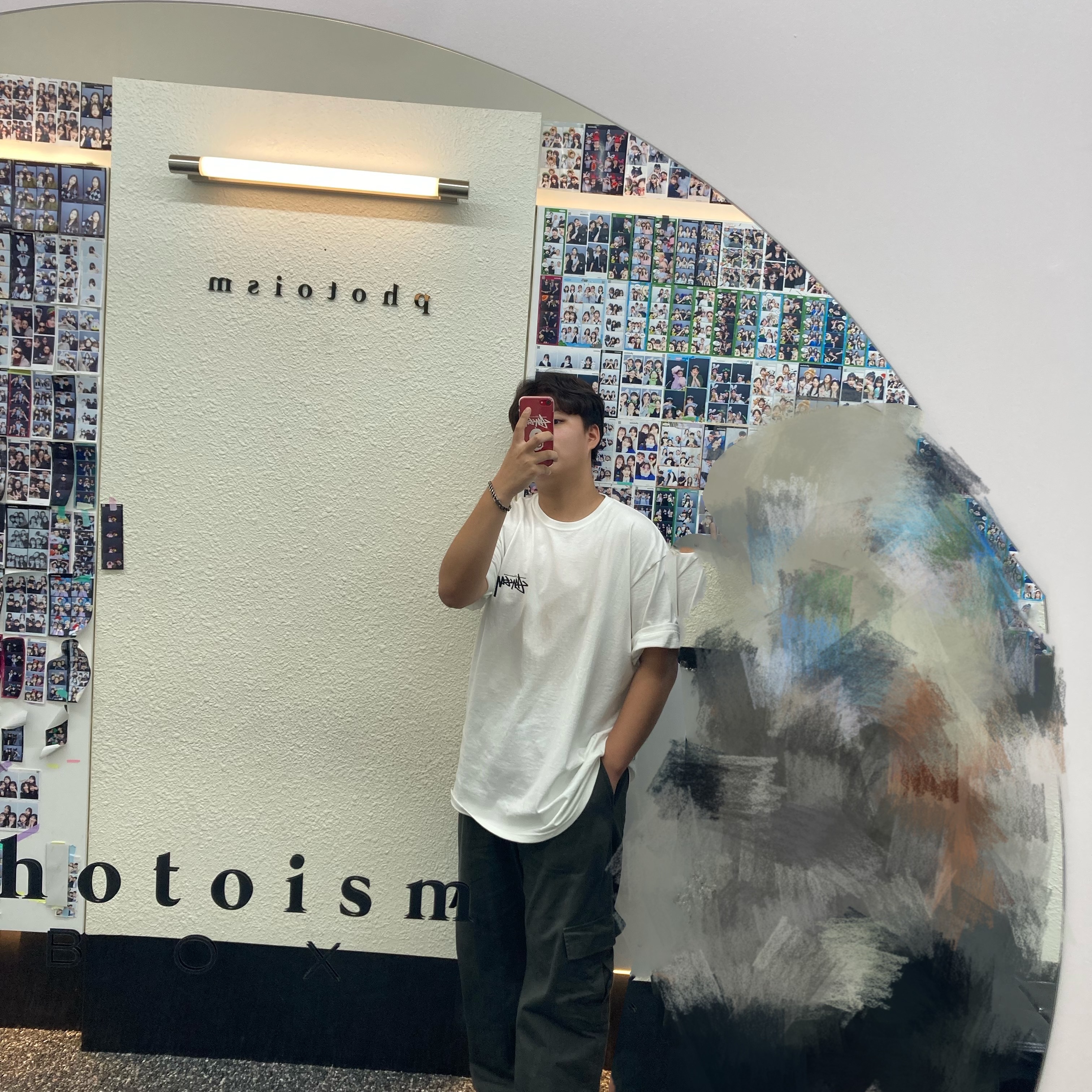 Stussy Shattered T-Shirt White 착용 스타일