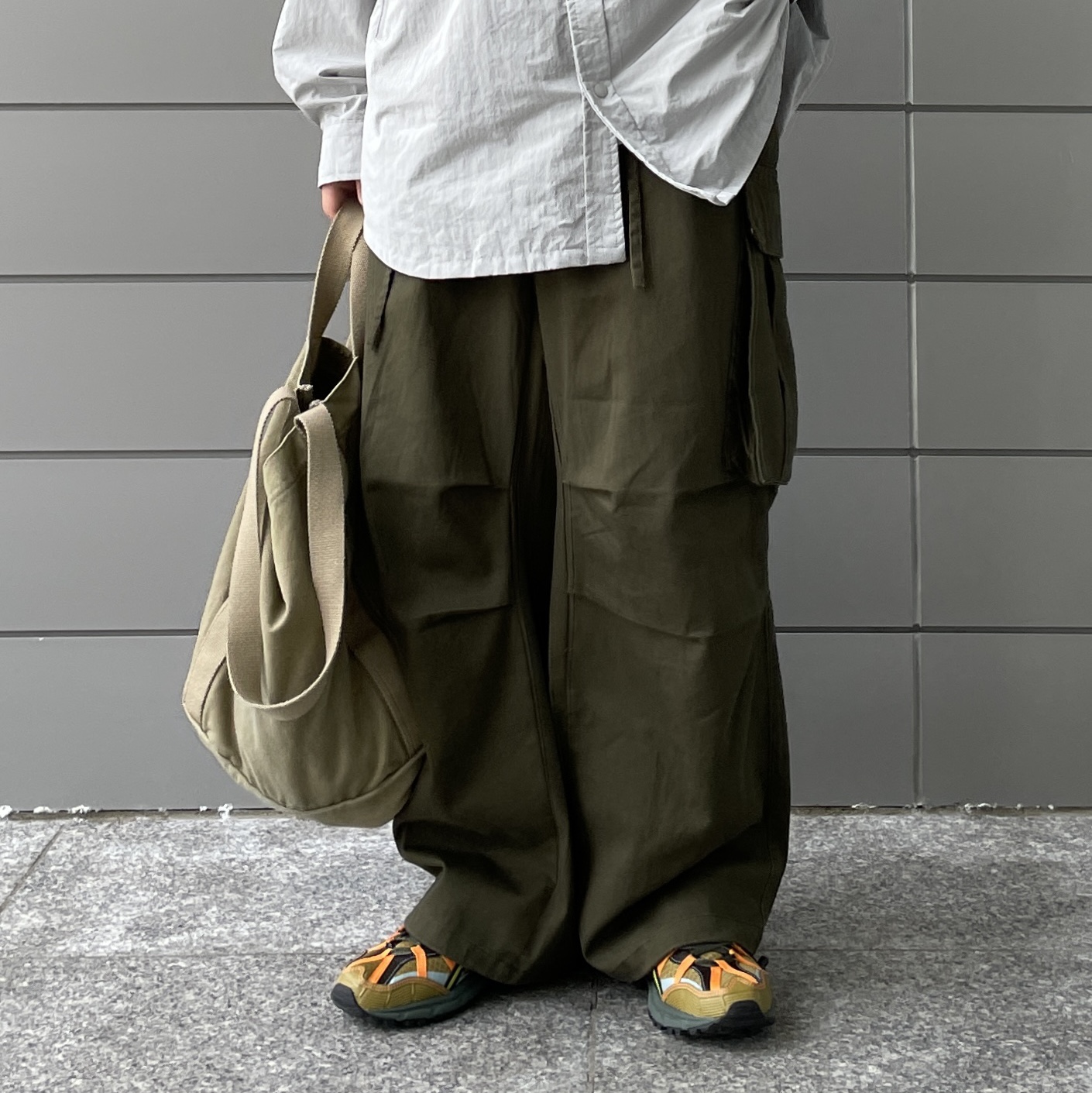 Asics x Andersson Bell Gel-Sonoma 15-50 Olive Oil Dark Brown 착용 스타일 - 2