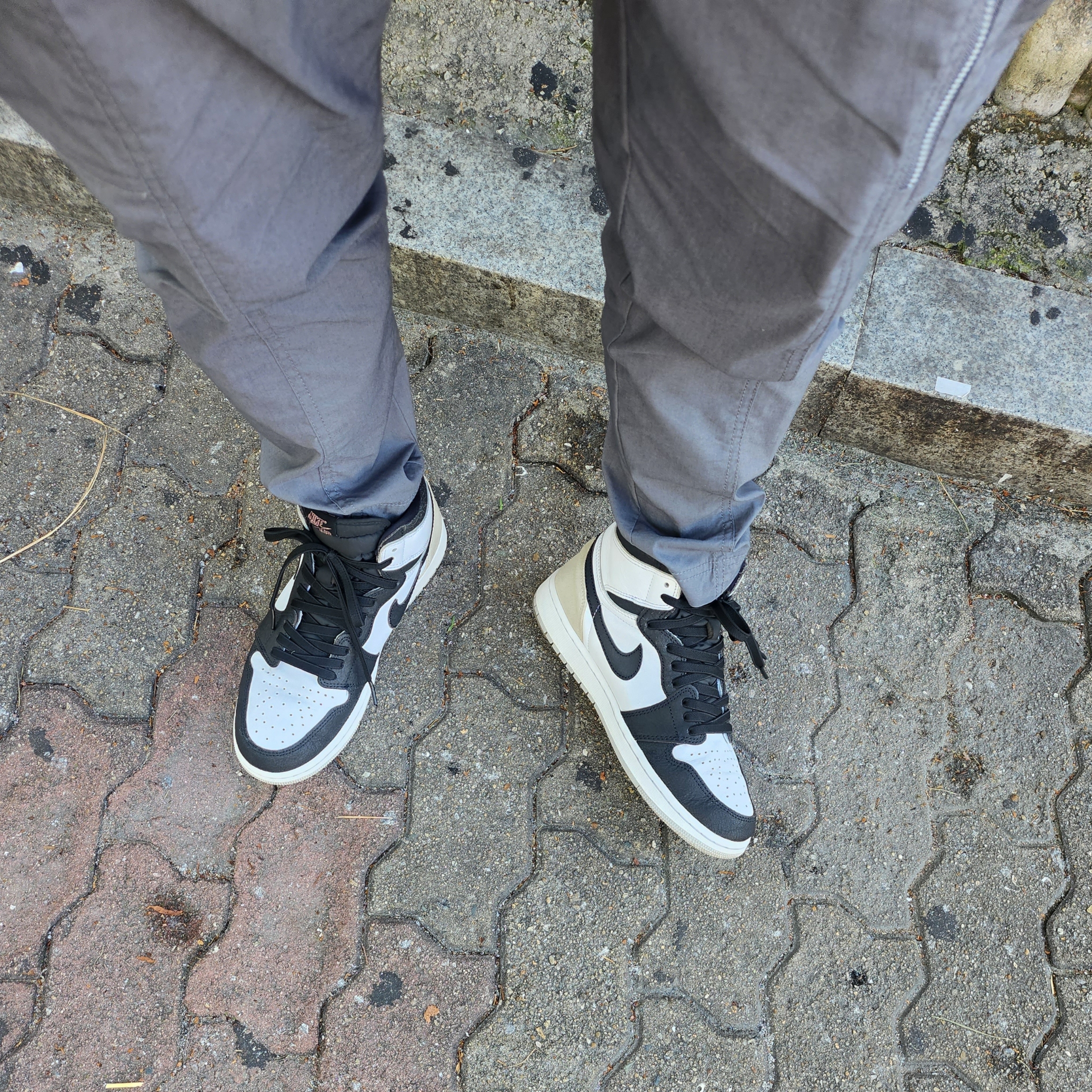 Stussy Stock Lock Deep Bucket Hat Black, Jordan 1 Retro High OG Bleached Coral 착용 스타일 - 4