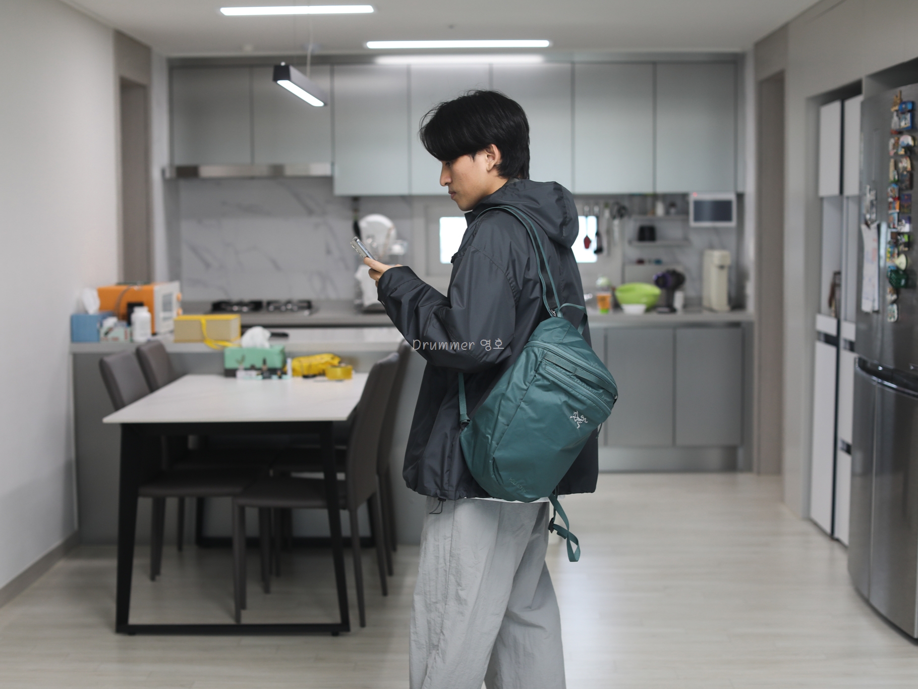 Arc'teryx Heliad 15 Backpack Boxcar 착용 스타일