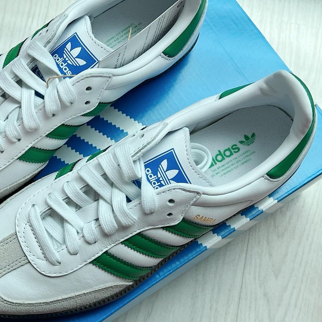 Adidas Samba OG White Green 착용 스타일 - 3