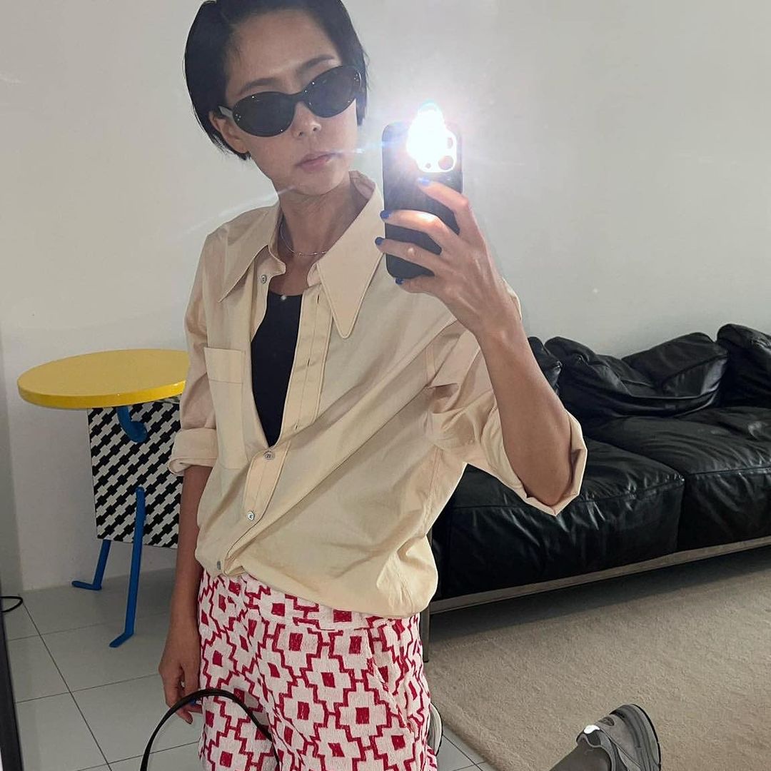 [30% 적립] Polo Ralph Lauren Classic Fit Garment Dyed Oxford Shirt White, (W) Maison Kitsune Fox Embroidery Classic Shirt Light Pink 착용 스타일 - 4