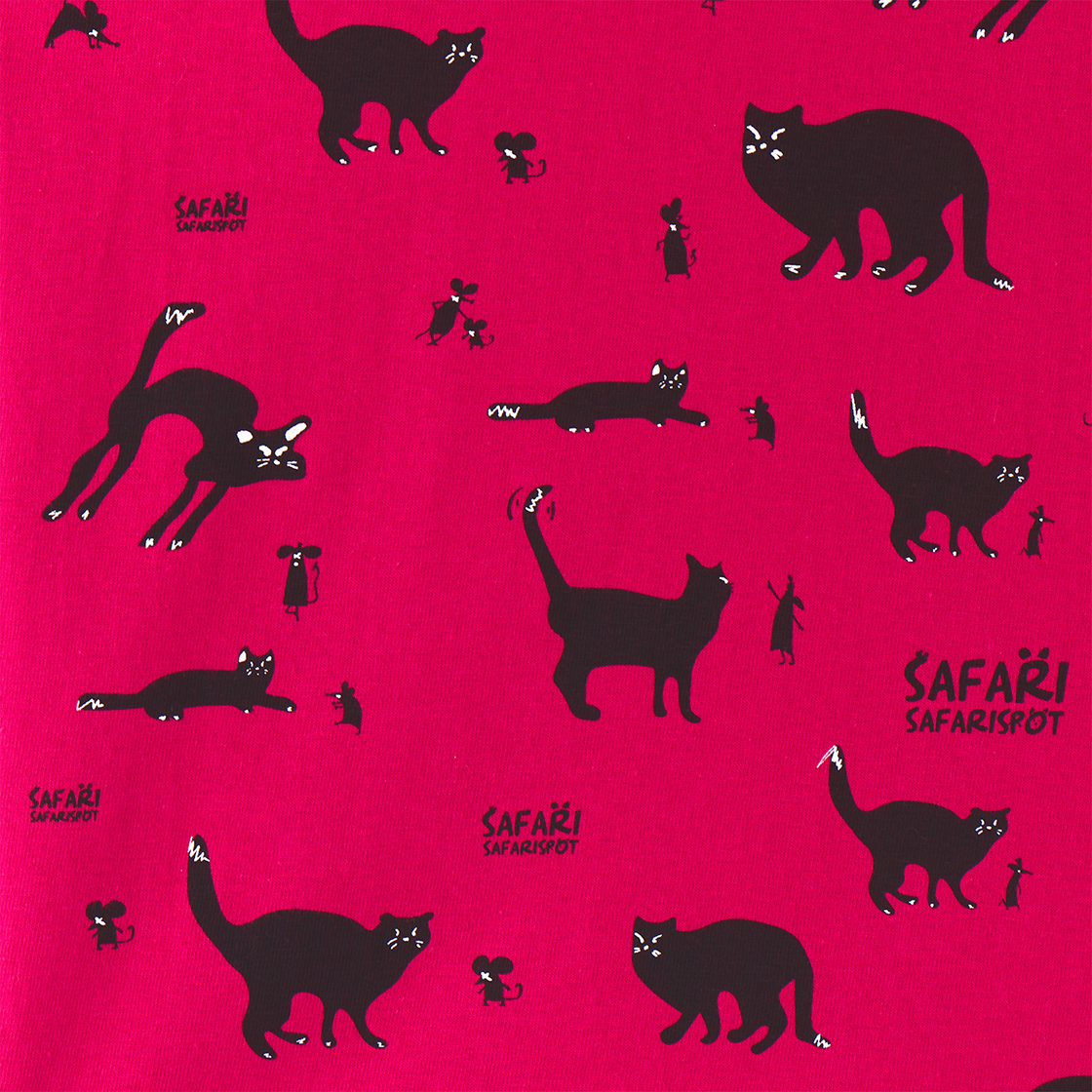 사파리스팟 우먼 1/2 캐시 앤 브룩 스토리 티 와인(Safarispot Women 1/2 Cathy and Brook Story Tee Wine) - 2