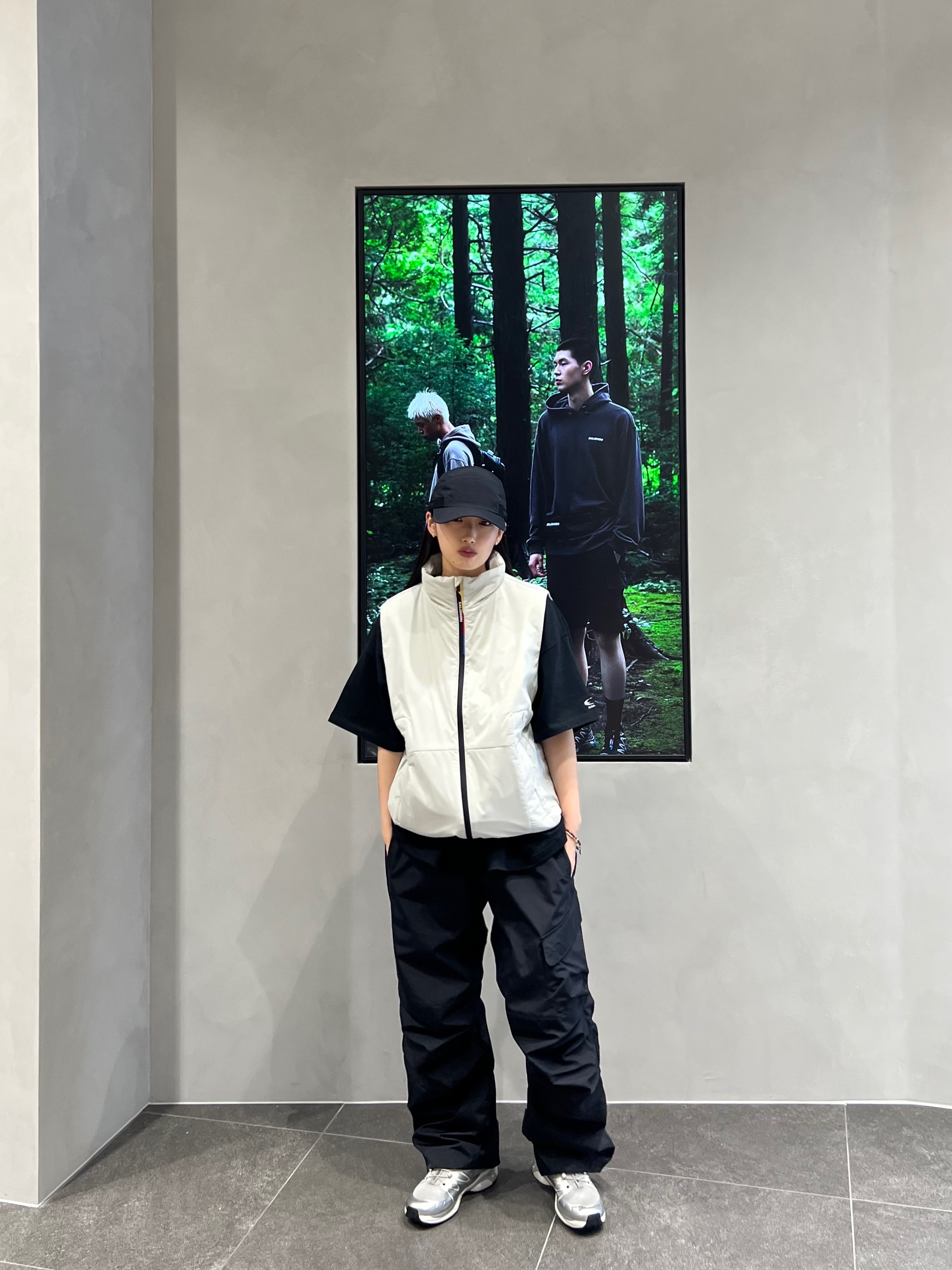 Supreme Sport Webbing Camp Cap Black - 23SS 착용 스타일 - 2