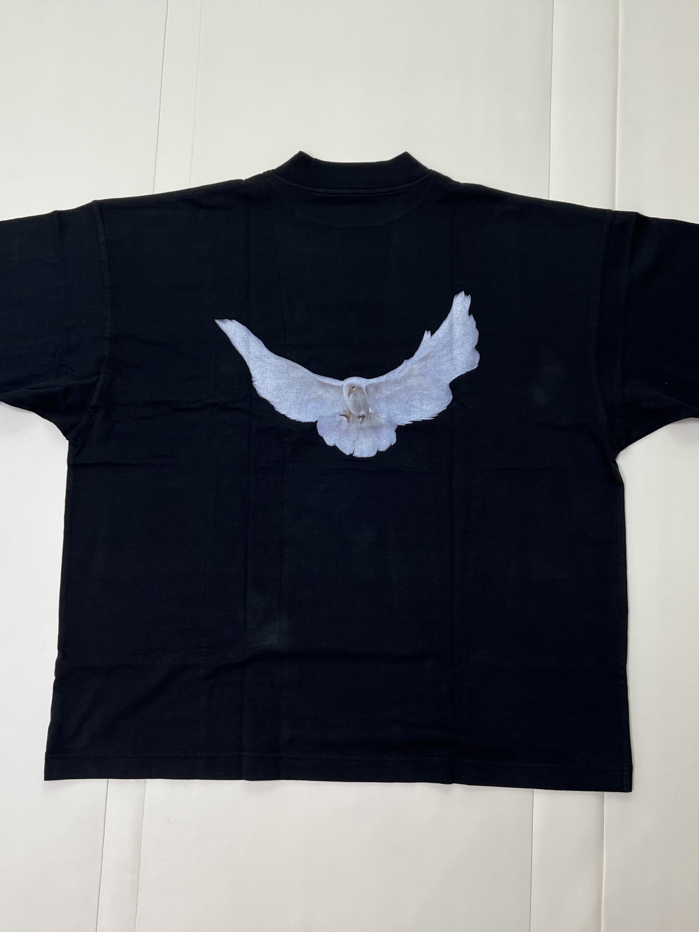Yeezy Gap Engineered By Balenciaga Dove 3/4 Sleeve T-Shirt Black, Adidas Yeezy Slide Pure - Re-Release Ver. 착용 스타일 - 2