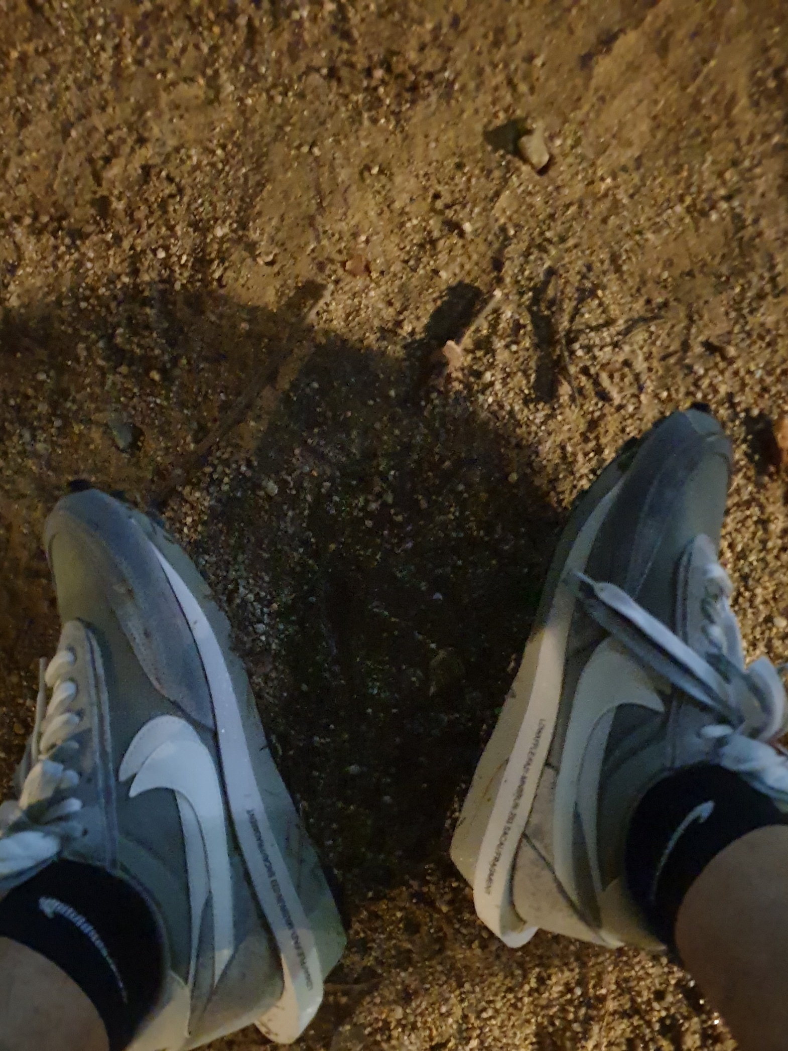 Nike x Sacai x Fragment LDWaffle Light Smoke Grey 착용 스타일 - 3