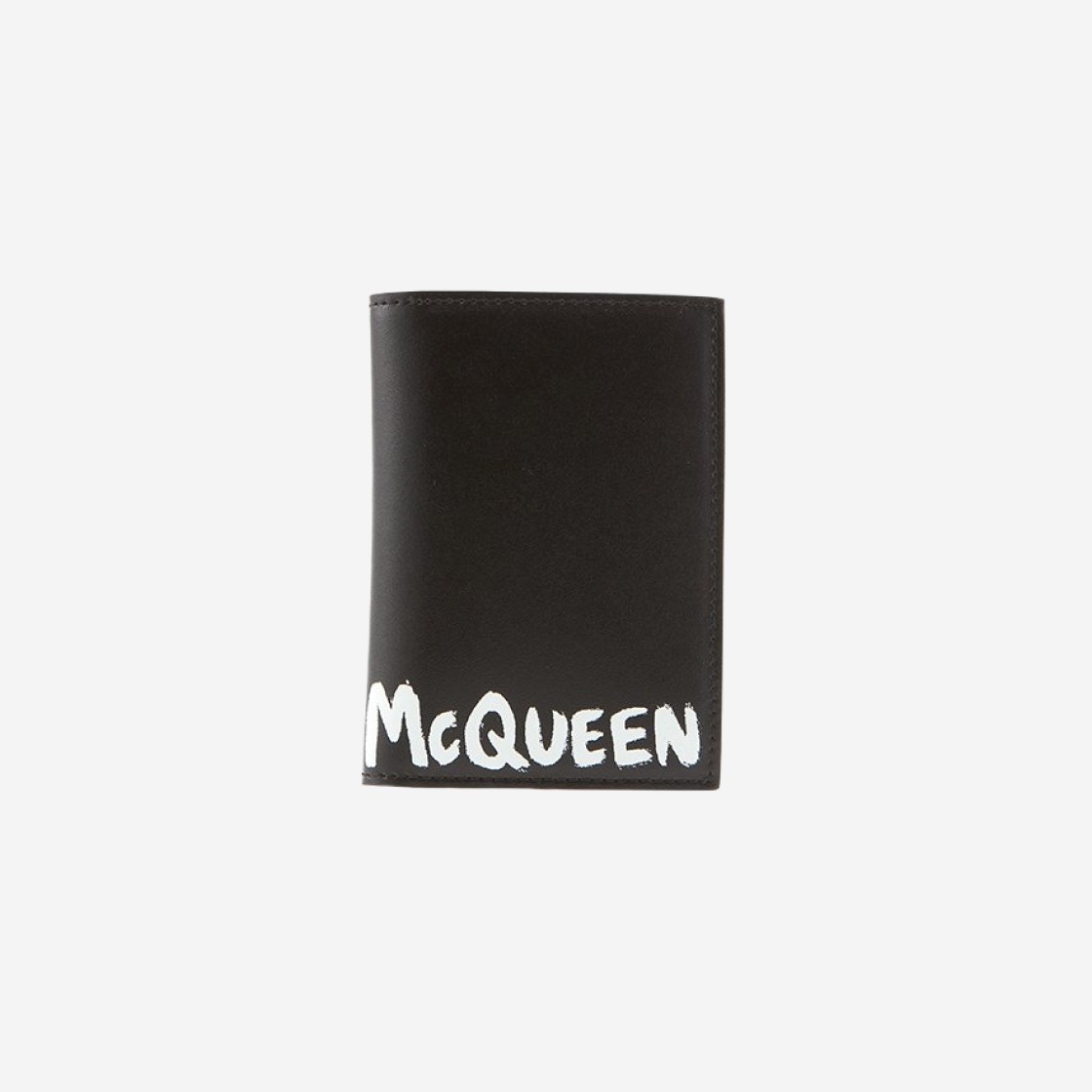 Alexander McQueen Graffiti Card Holder Black White 상세 이미지 1