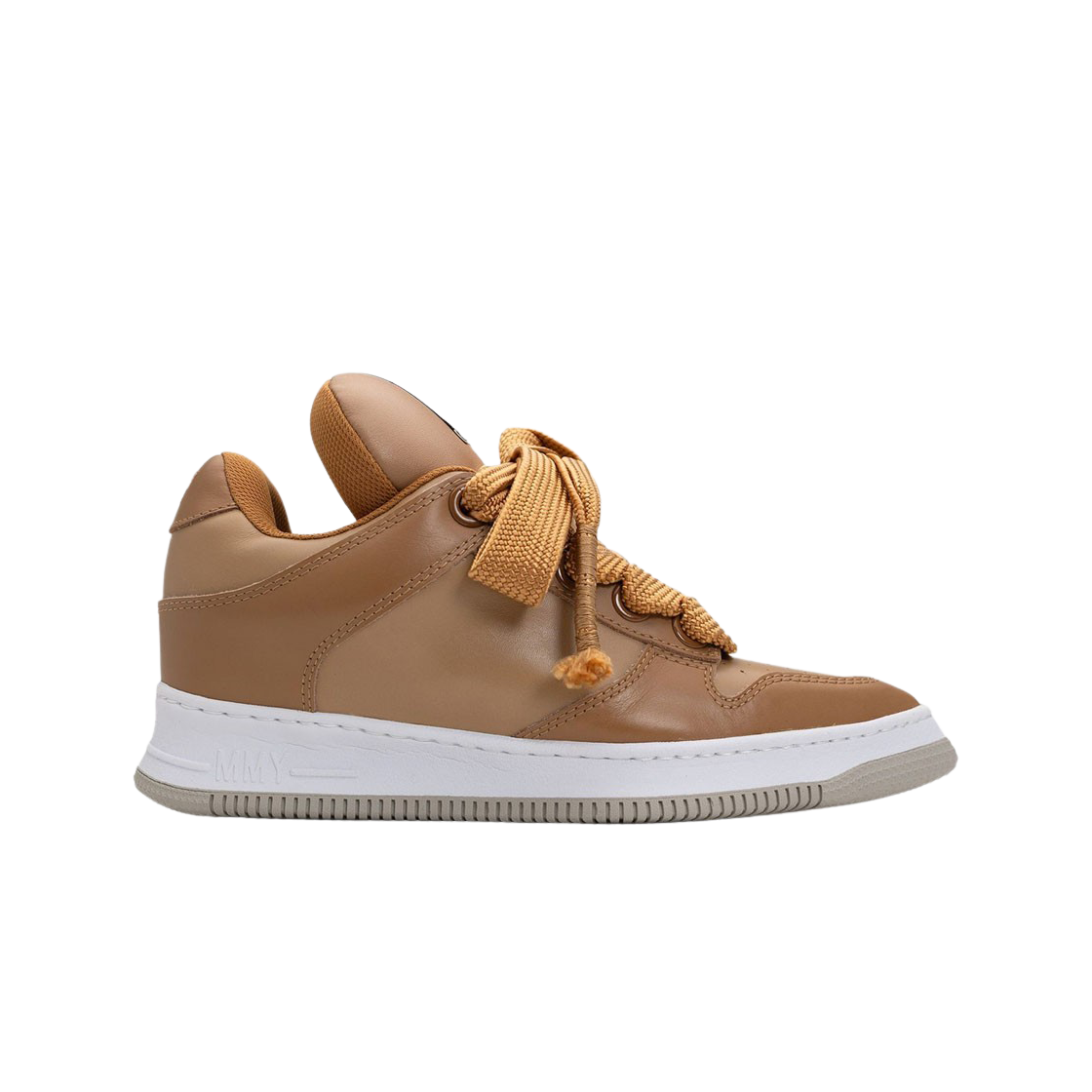 (W) 메종 미하라 야스히로 로지 대드 OG 솔 레더 로우탑 스니커즈 브라운((W) Maison Mihara Yasuhiro Rosy Dad OG Sole Leather Low-top Sneakers Brown) - 1