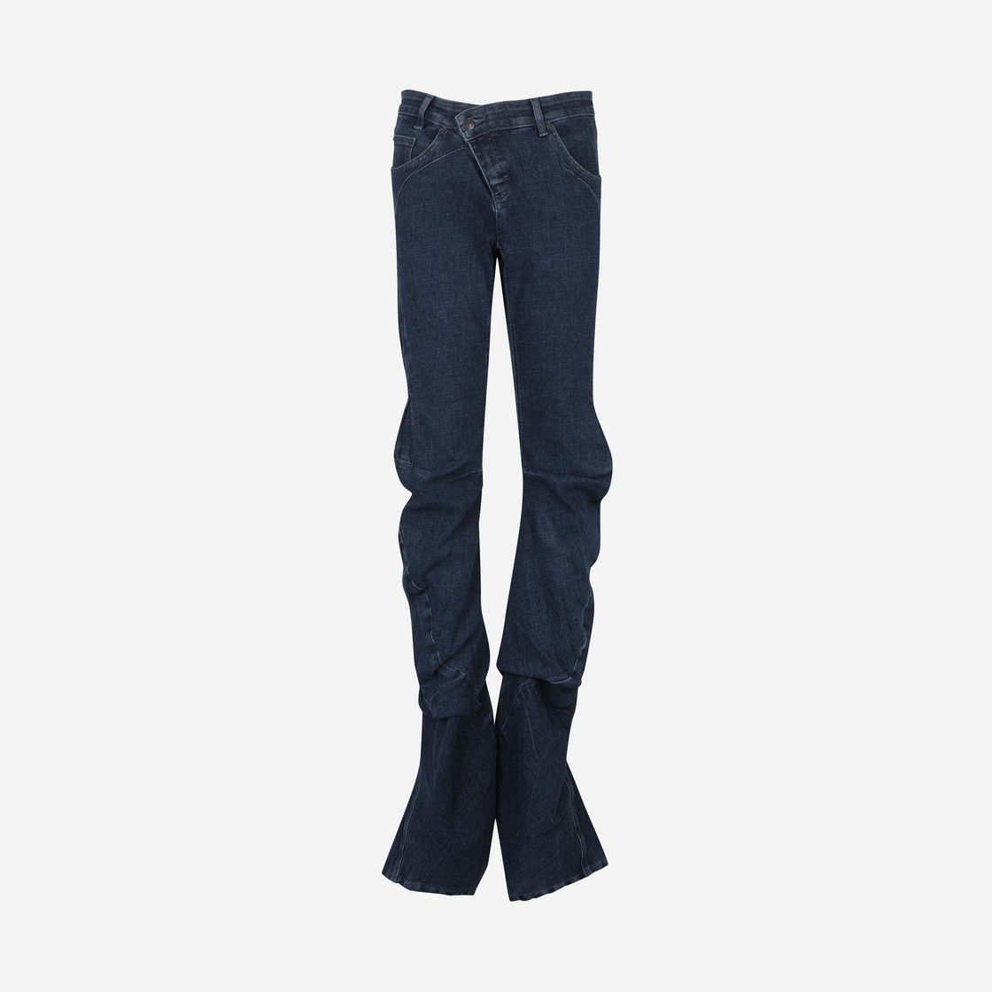 Ottolinger Women Woven Denim Drape Pants Blue 상세 이미지 1