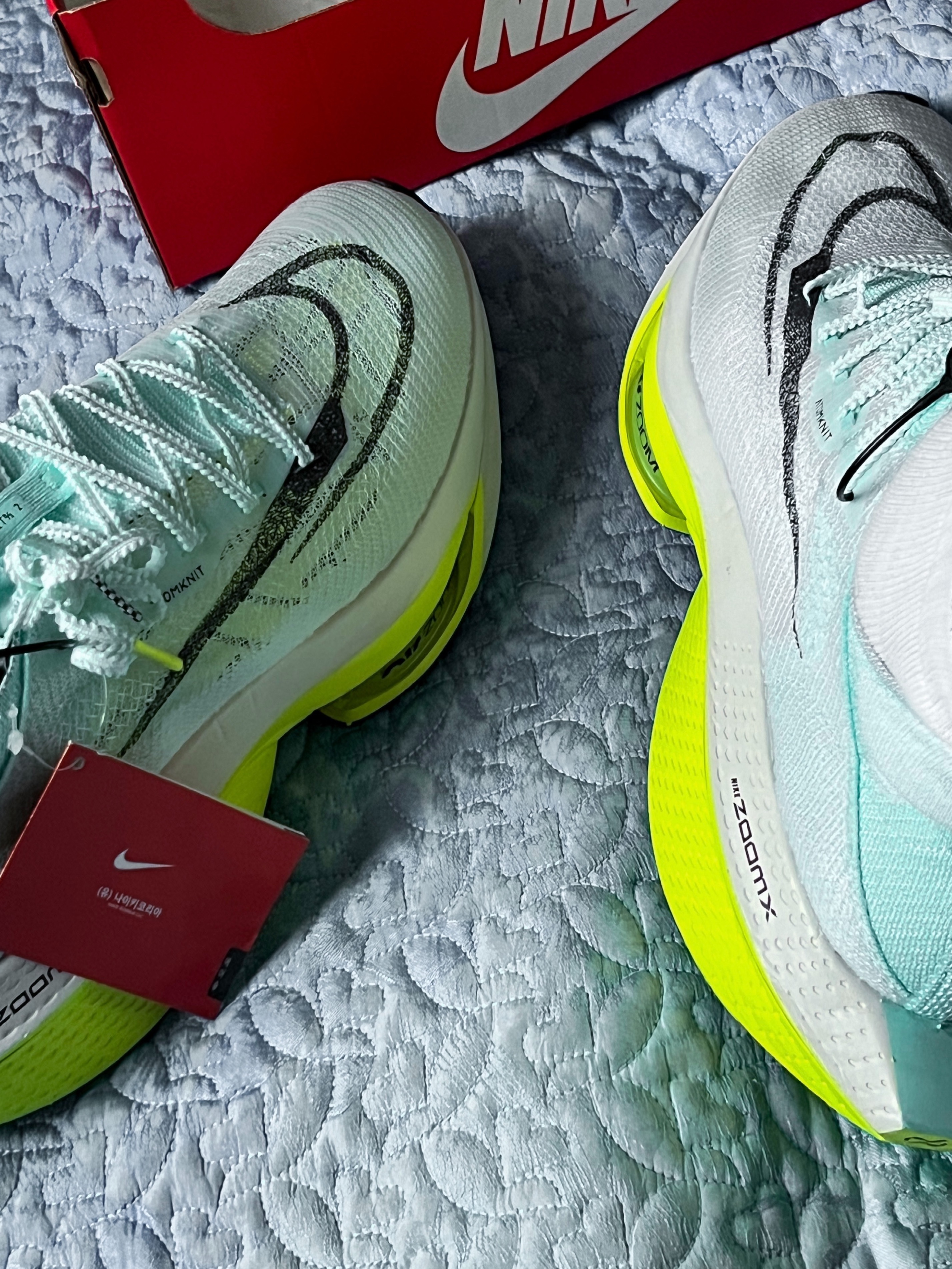 Nike Air Zoom Alphafly Next% 2 Mint Foam 착용 스타일