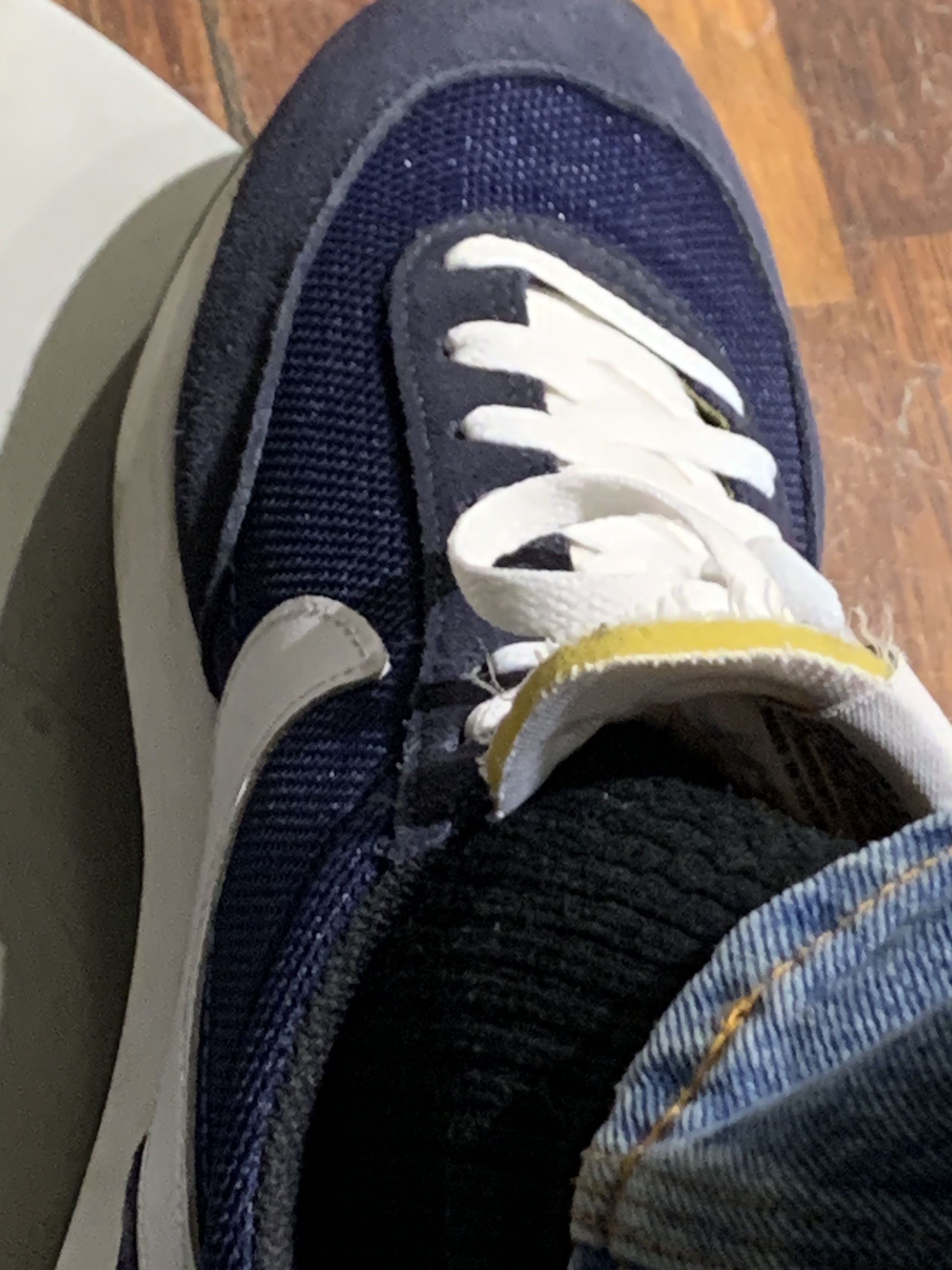 Nike Air Tailwind 79 Navy White 착용 스타일 - 2