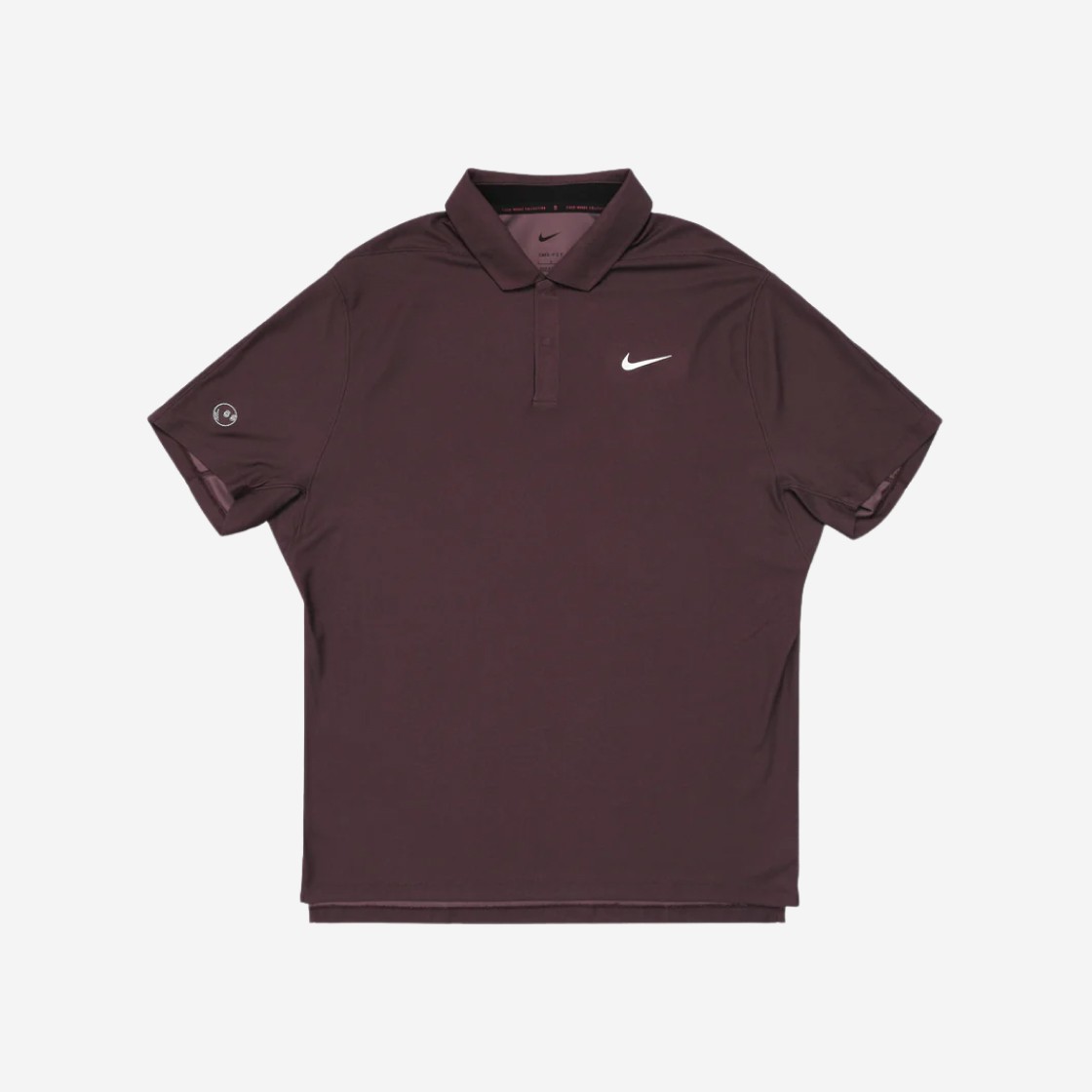 Malbon Golf x Nike Dri-Fit Tiger Woods Tech Polo Pique Burgundy 상세 이미지 1