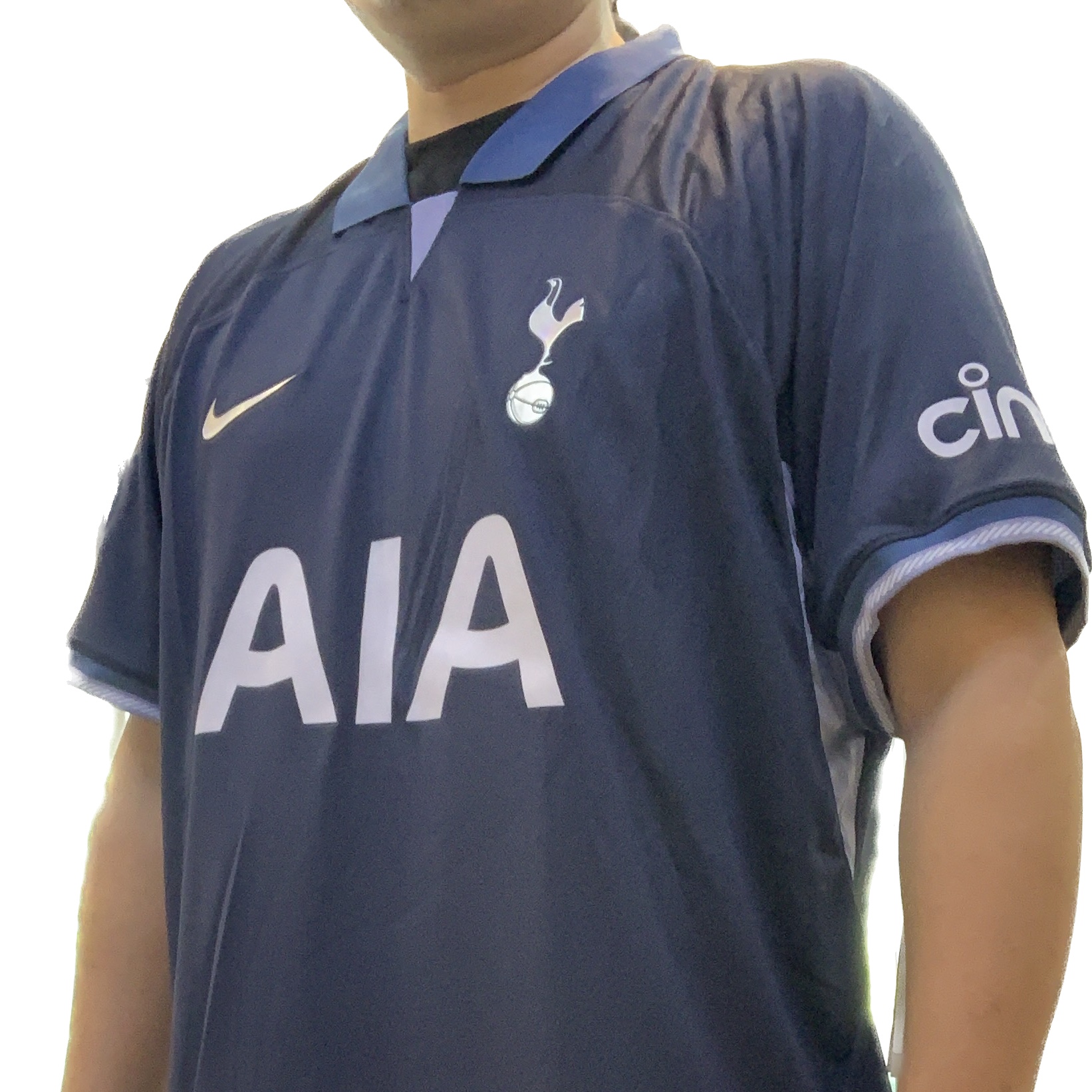 Nike Tottenham Hotspur 2023/24 Dri-Fit Stadium Away Jersey Mystic Navy (Non Marking Ver.) 착용 스타일 - 3