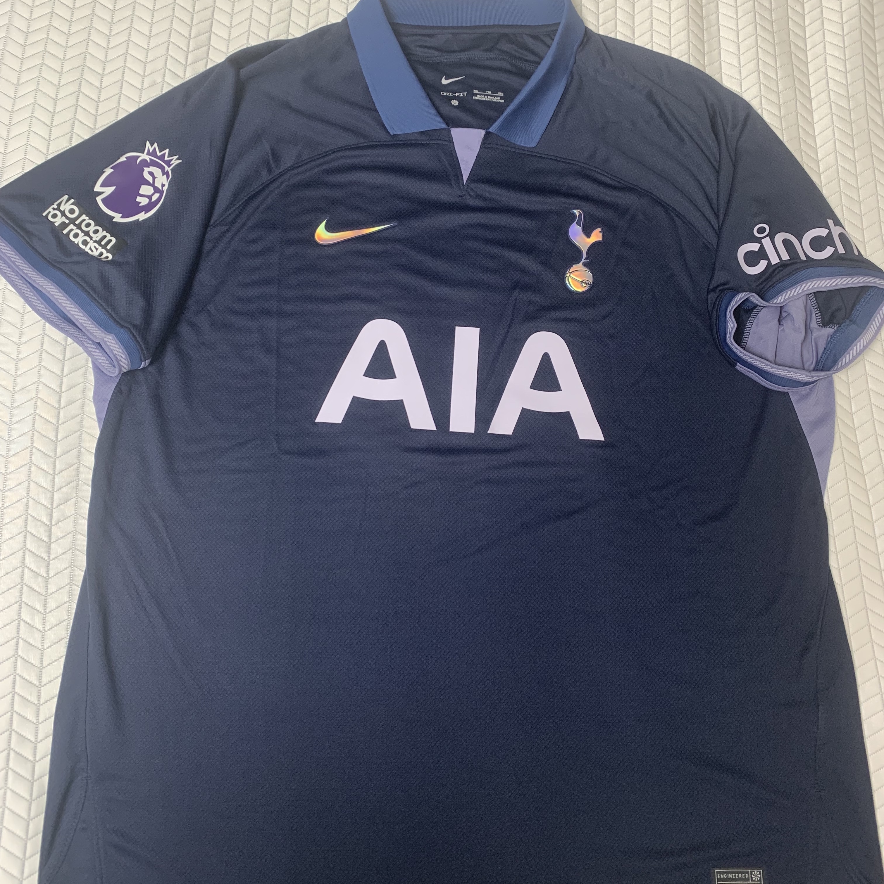 Nike Tottenham Hotspur 2023/24 Dri-Fit Stadium Away Jersey Mystic Navy (Non Marking Ver.) 착용 스타일 - 1