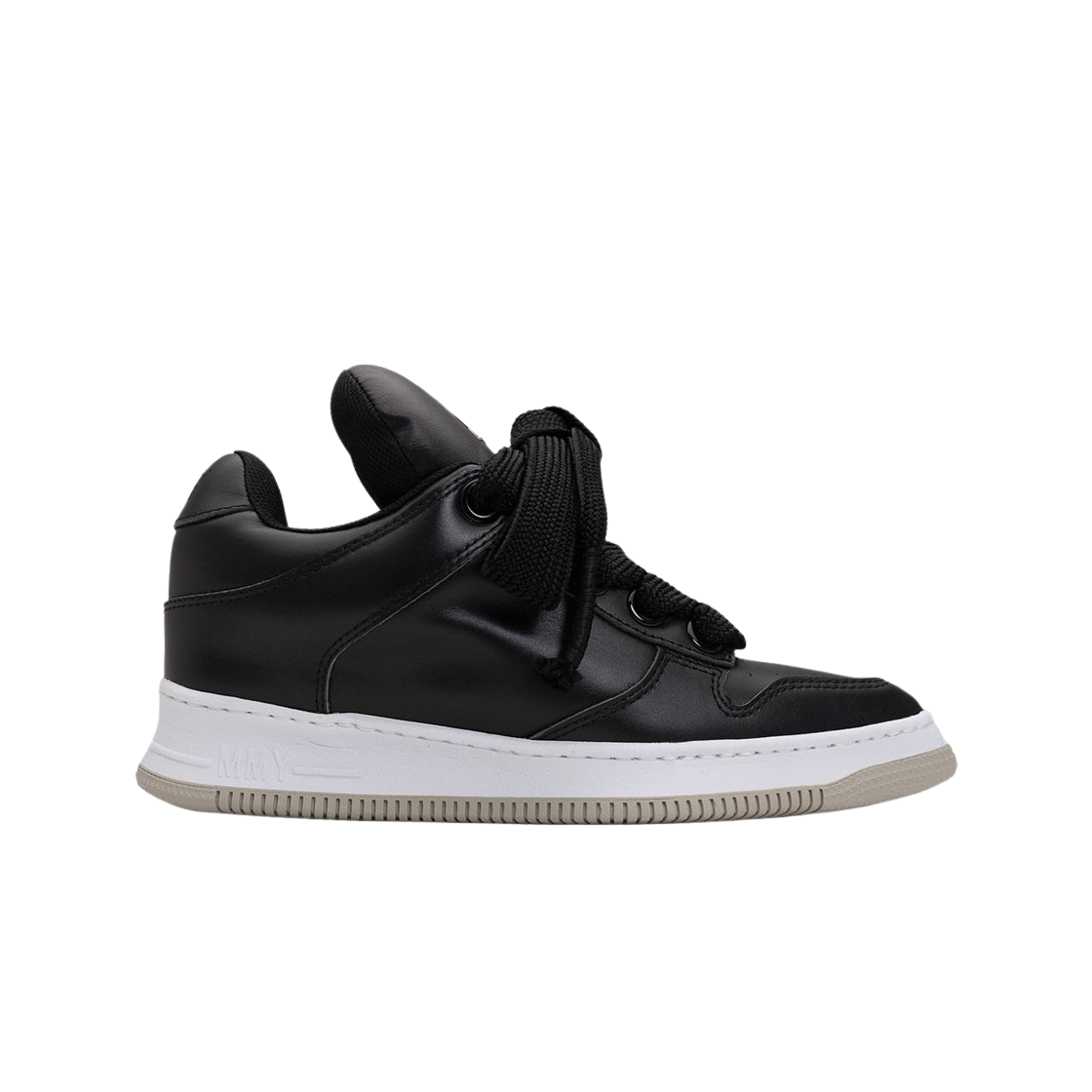 (W) 메종 미하라 야스히로 로지 대드 OG 솔 레더 로우탑 스니커즈 블랙((W) Maison Mihara Yasuhiro Rosy Dad OG Sole Leather Low-top Sneakers Black) - 1